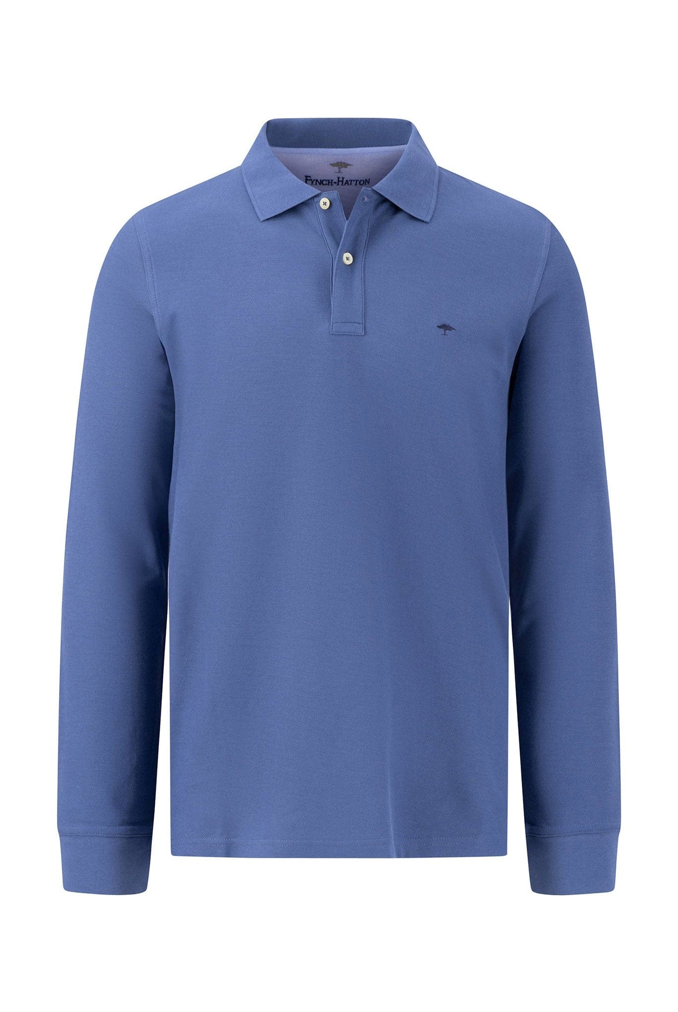 Fynch Hatton Cotton Rugby Shirt - Navy