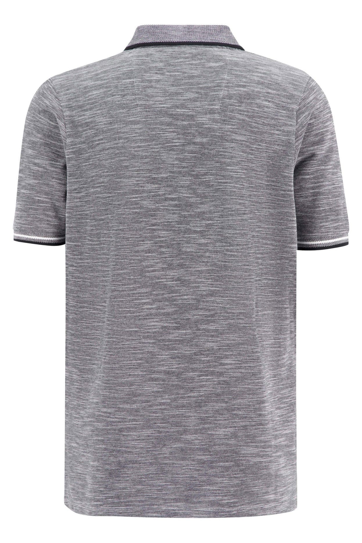 Fynch Hatton Cotton Slub Polo - Navy