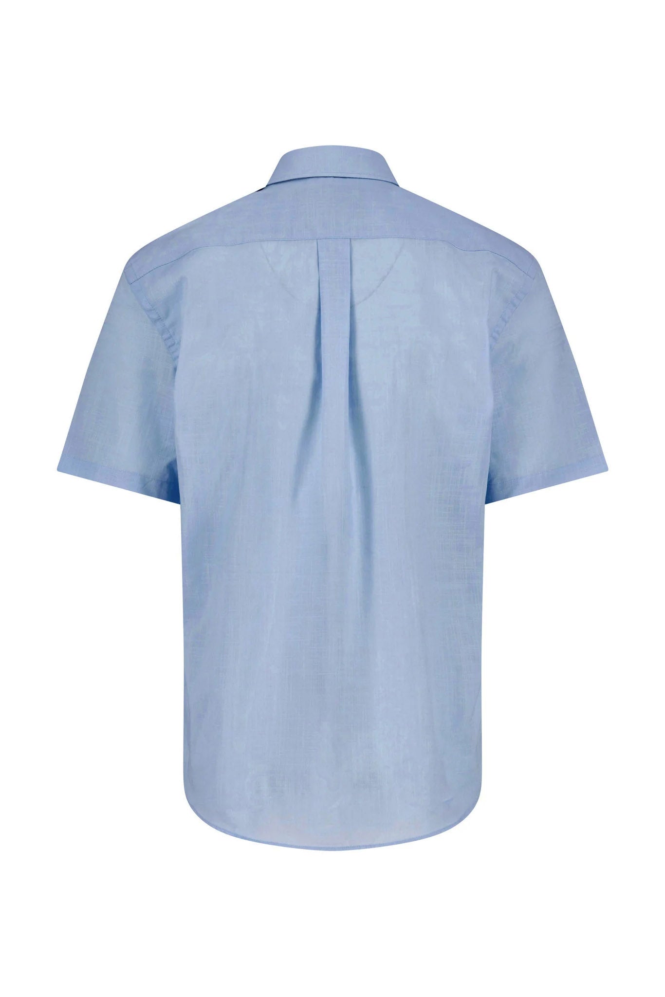 Fynch Hatton Cotton Slub Short Sleeve Shirt - New Breeze