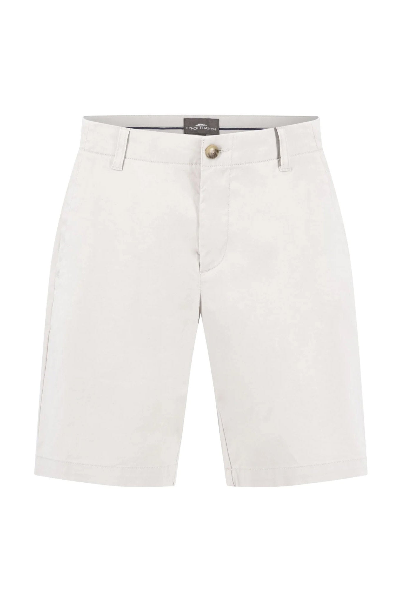 Fynch Hatton Cotton Stretch Shorts - Cement