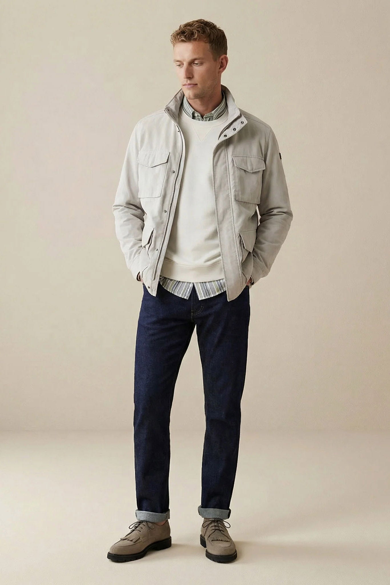 Fynch Hatton Field Jacket - Cement