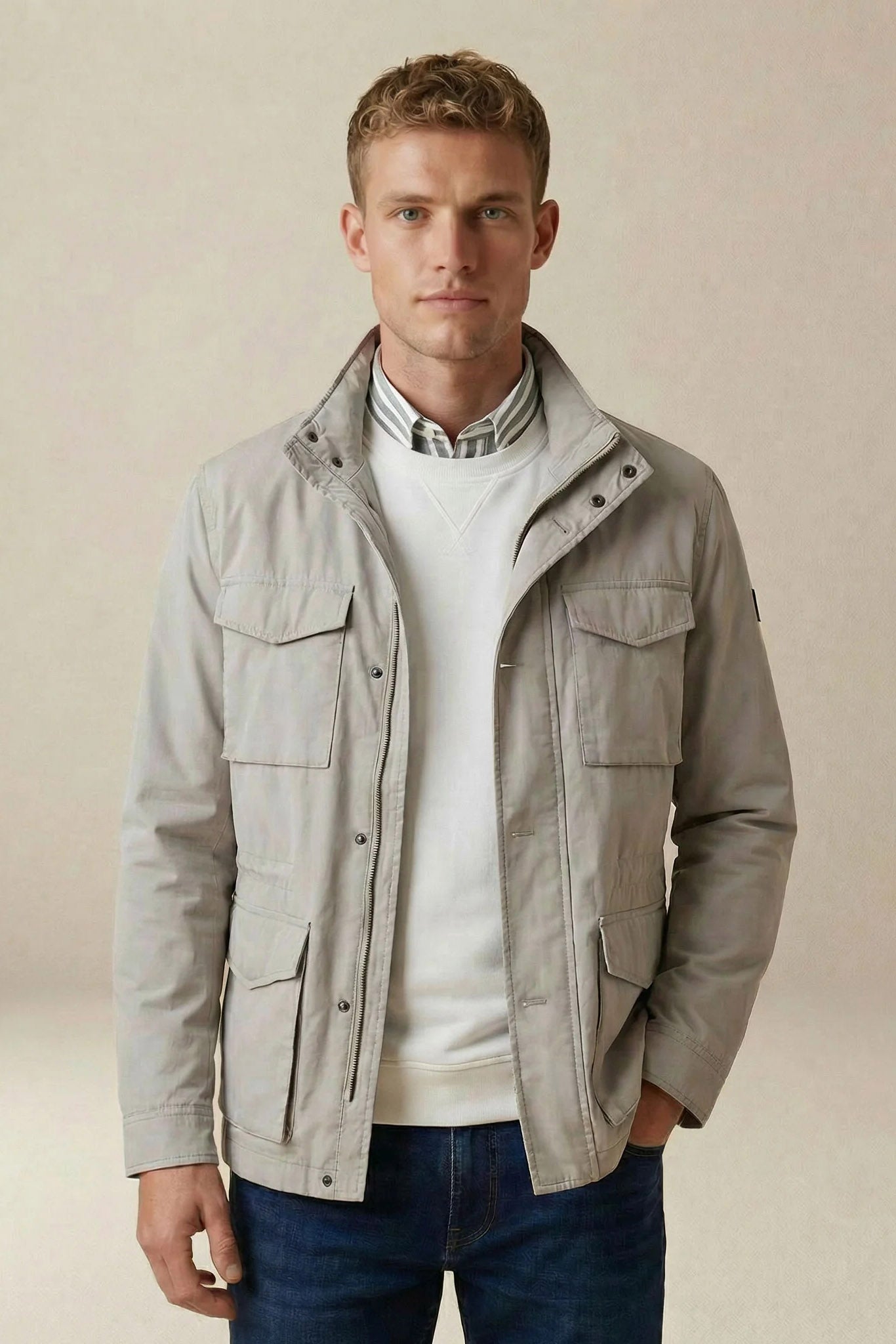 Fynch Hatton Field Jacket - Cement