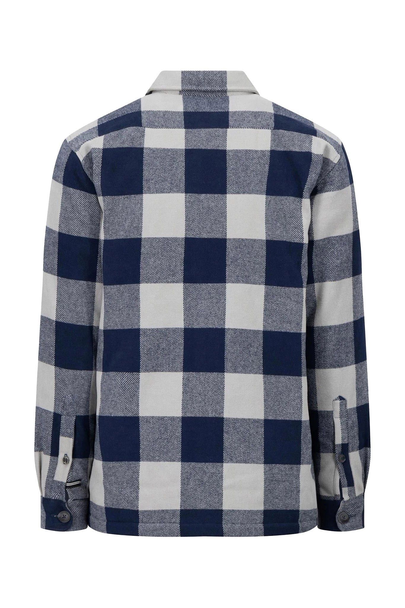 Fynch Hatton Flannel Check Overshirt - Navy