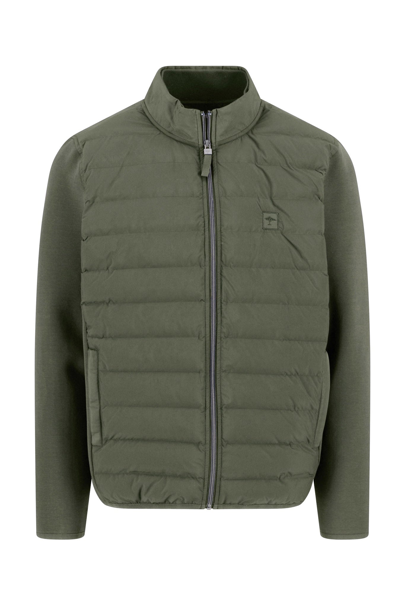 Fynch Hatton Hybrid Quilted Jacket - Dusty Olive