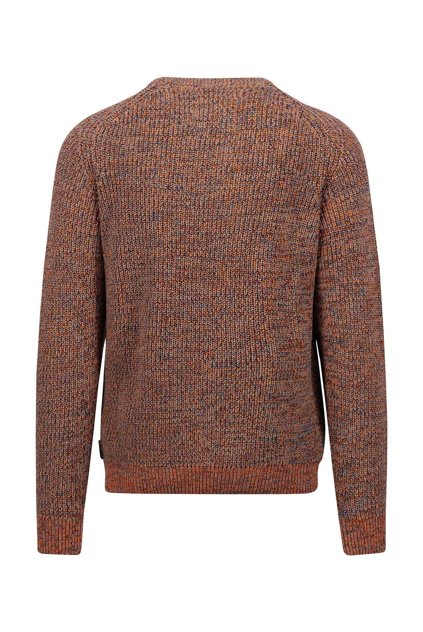 Fynch Hatton Multi Yarn Crew Neck Jumper - Flame