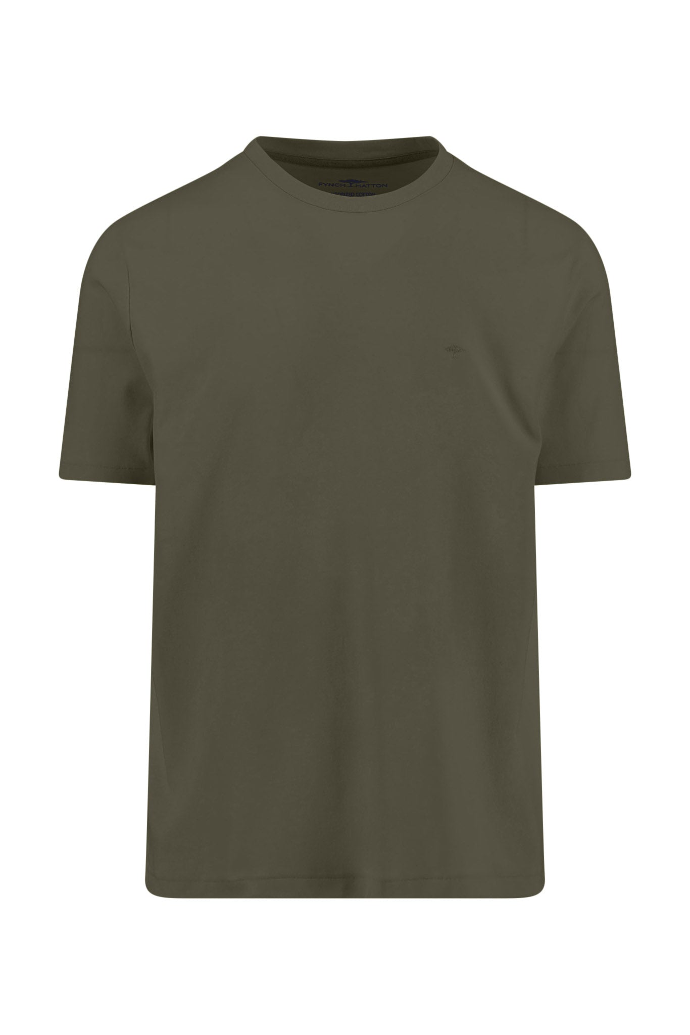 Fynch Hatton Premium Cotton T-Shirt - Dark Khaki