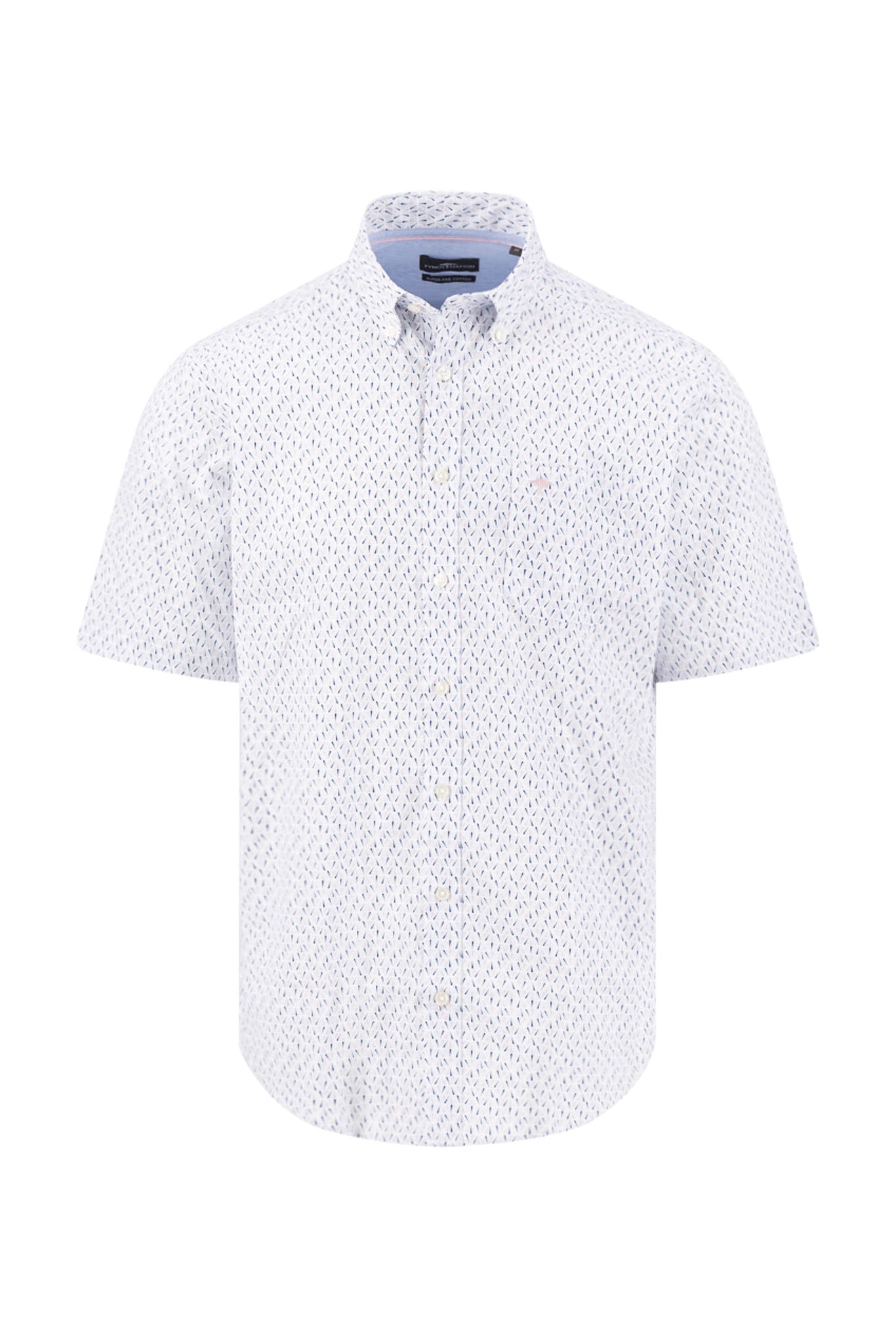 Fynch Hatton Short Sleeve Print Shirt - Magnolia
