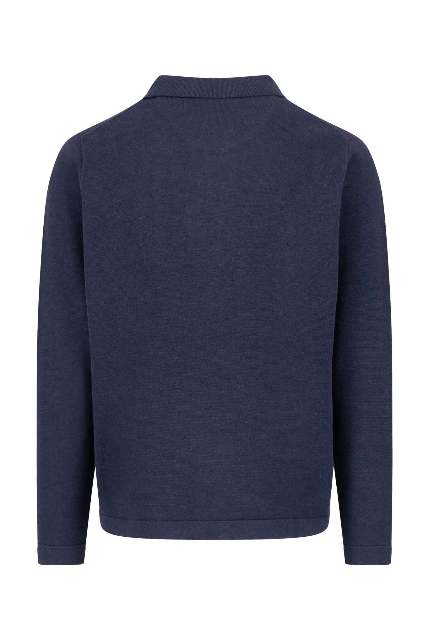 Fynch Hatton Superfine Cotton Buttoned Cardigan - Navy