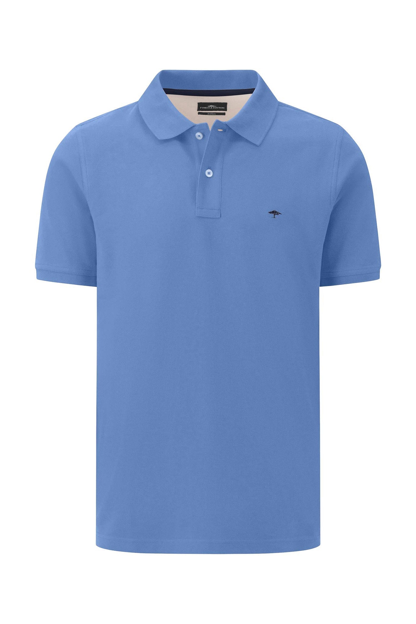 Fynch Hatton Supima Cotton Polo - Crystal Blue