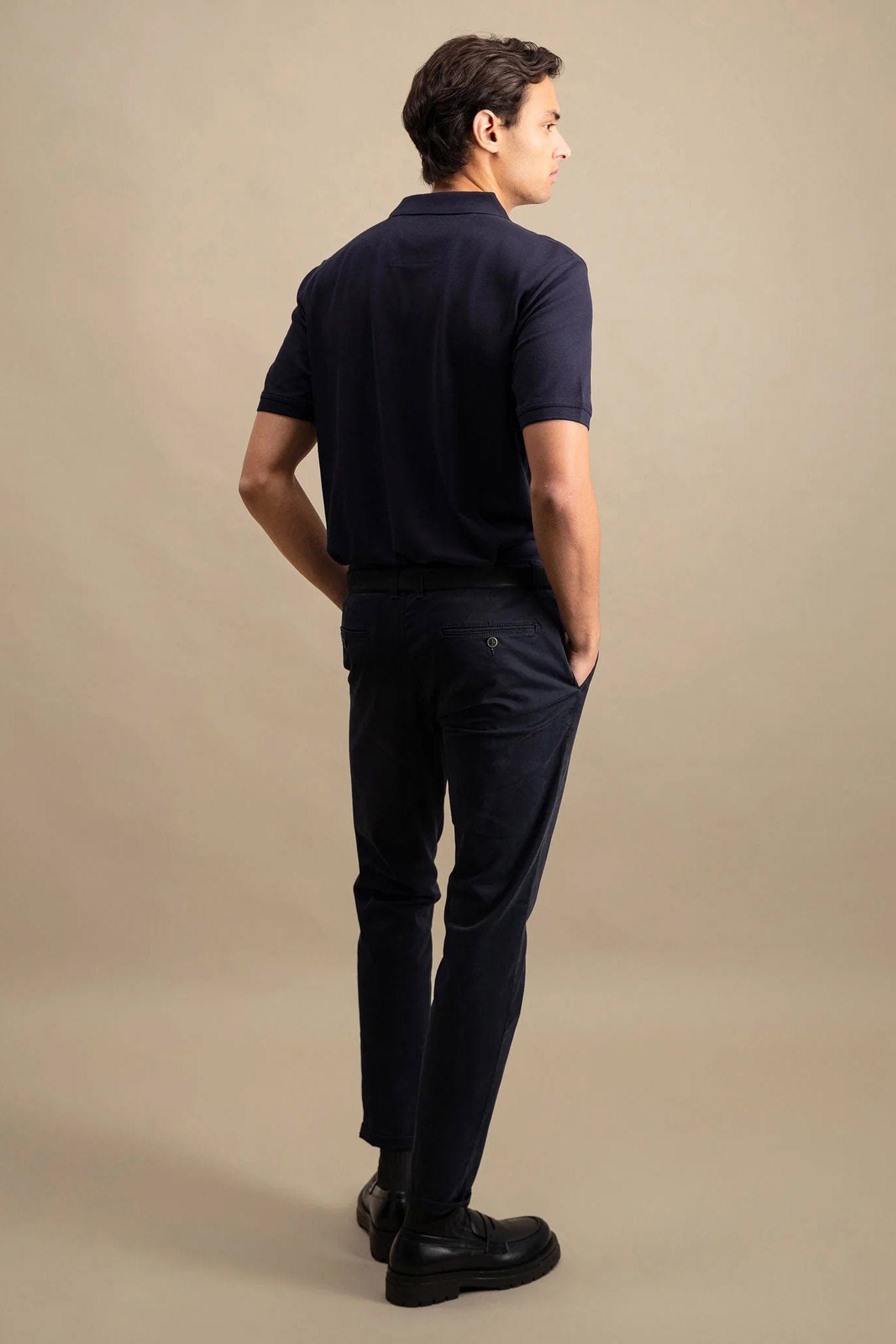 Fynch Hatton Supima Cotton Polo - Navy