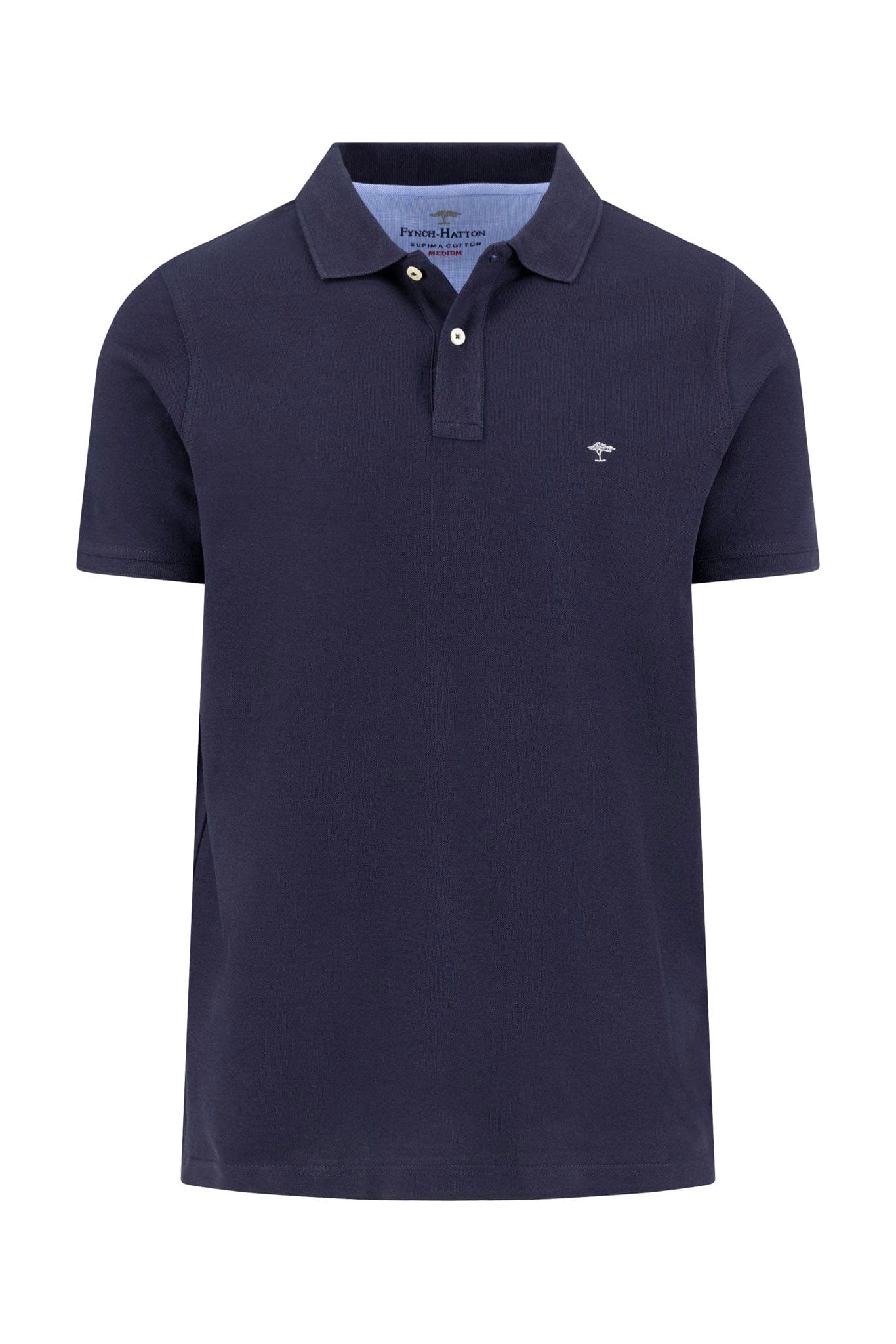 Fynch Hatton Supima Cotton Polo - Navy