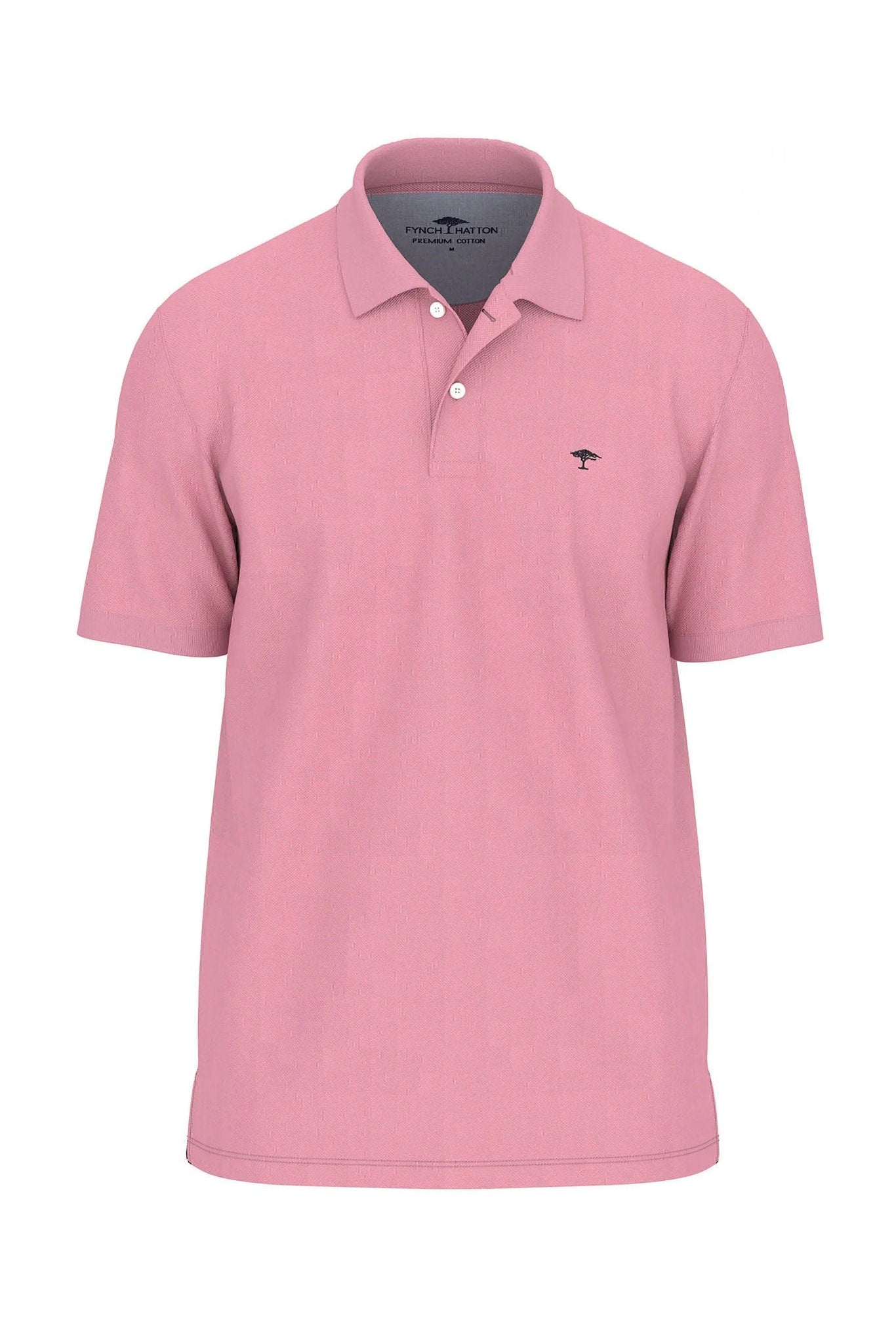 Fynch Hatton Supima Cotton Polo - Peony