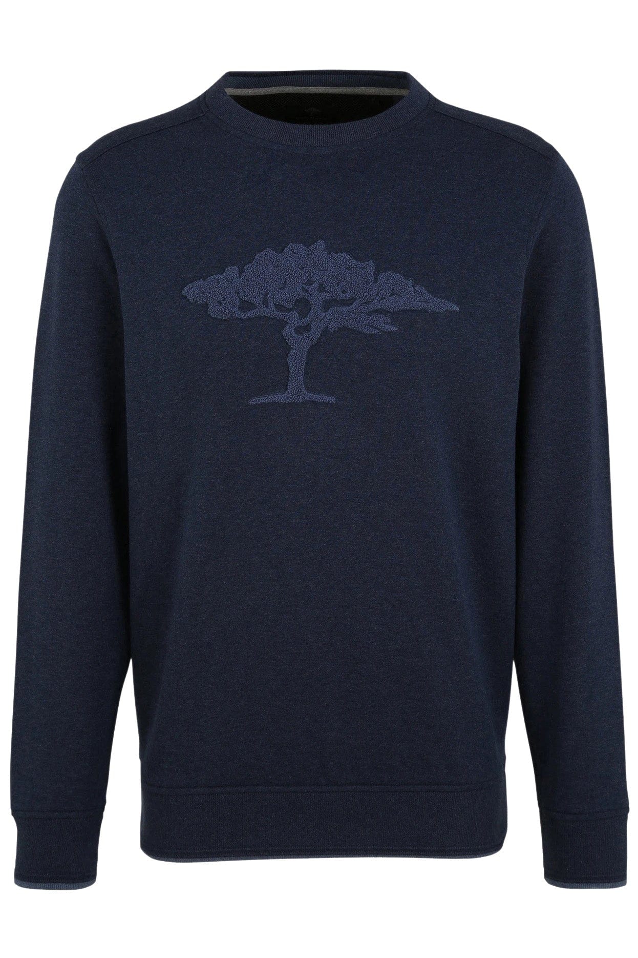 Fynch Hatton Sweatshirt with Tree Logo - Navy