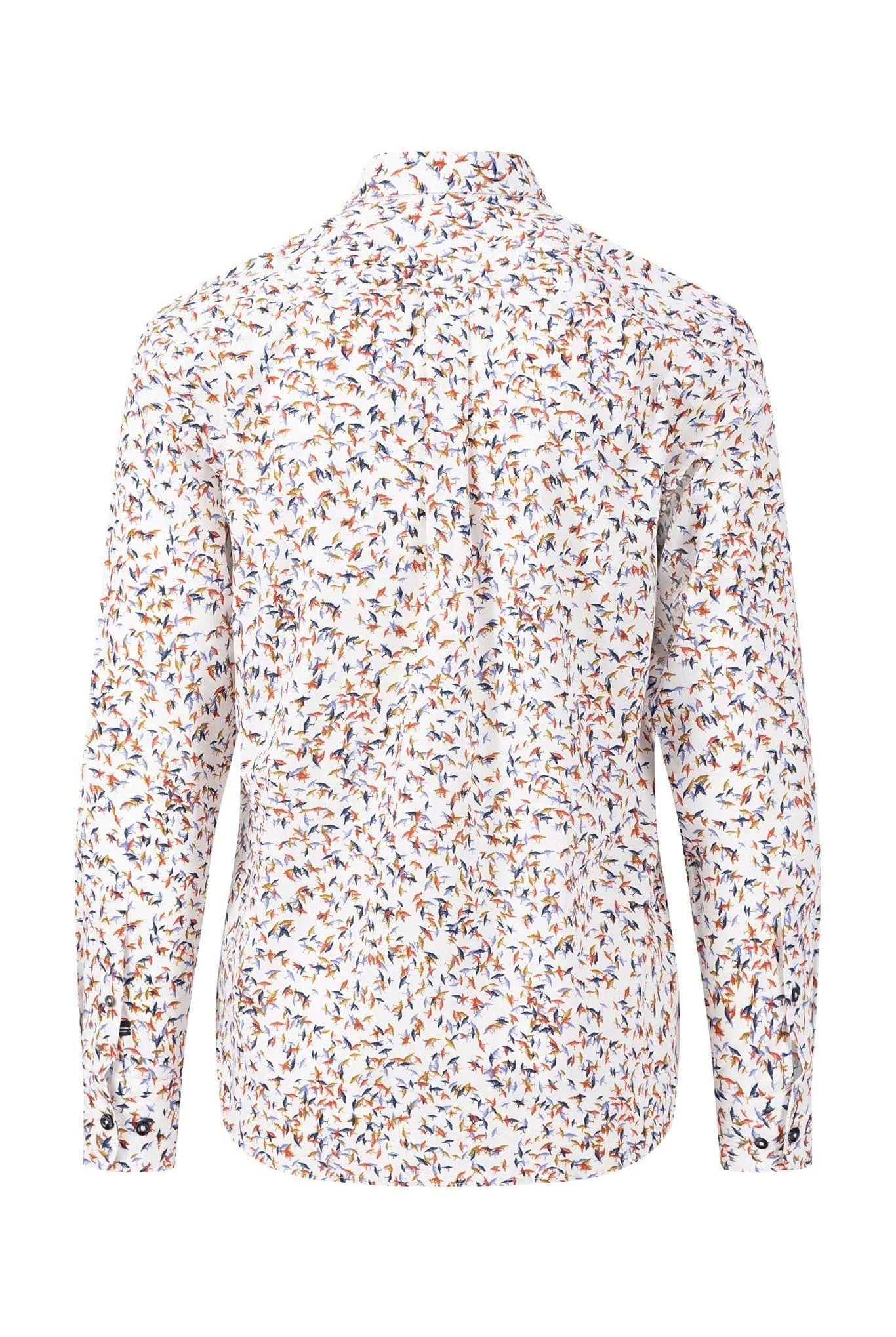 Fynch Hatton Tree Print Cotton Shirt - Orient Red