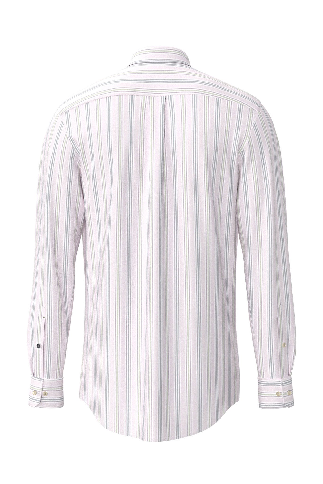 Fynch Hatton Washed Oxford Stripe Shirt - Magnolia