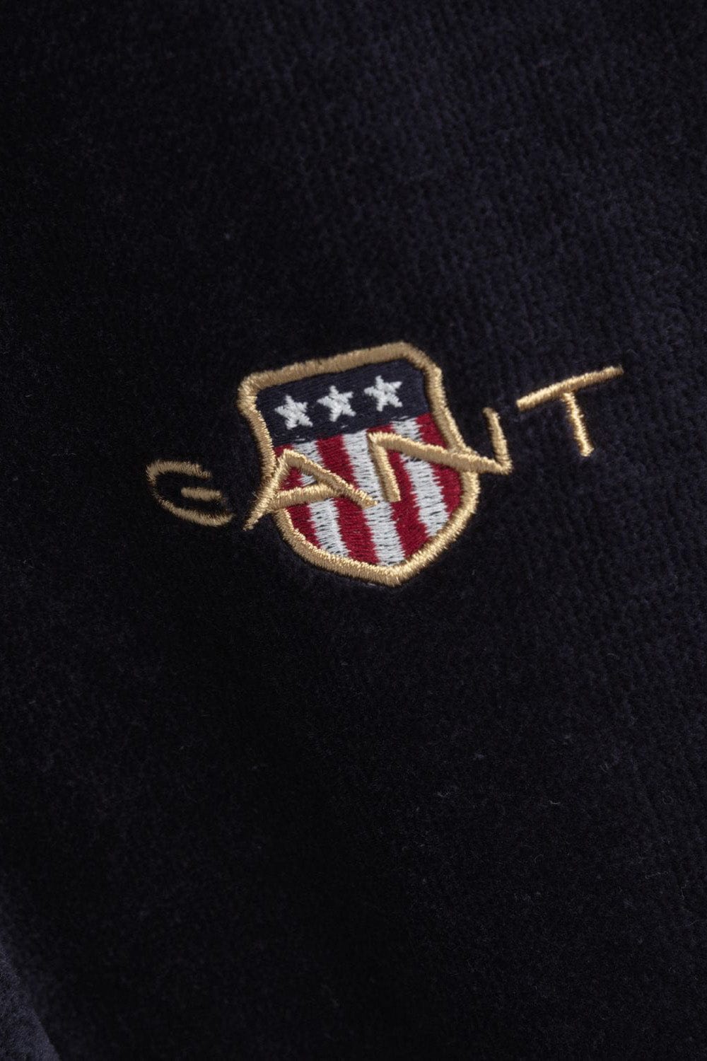 GANT Archive Shield Organic Cotton Robe - Evening Blue