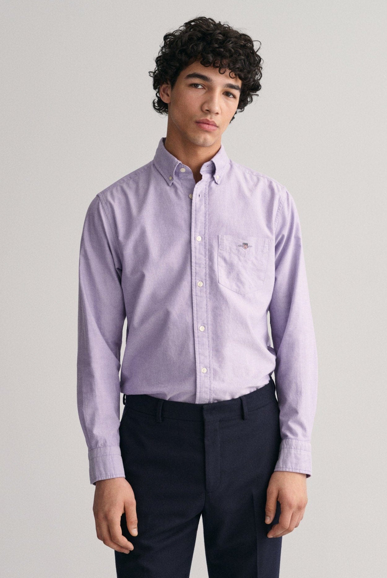 GANT Regular Fit Oxford Shirt - Lilac