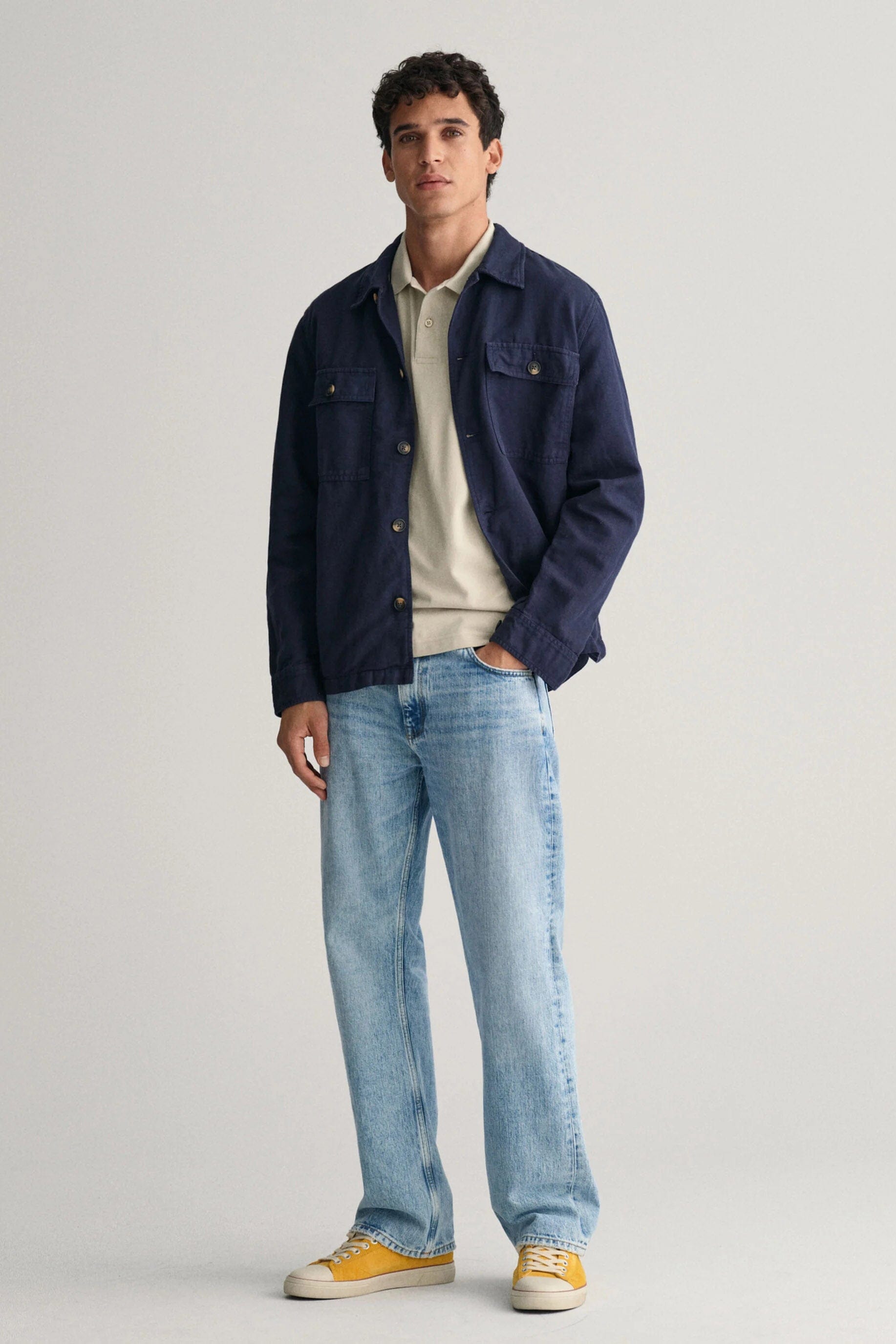 GANT Regular Fit Shield Tipping Pique Polo - Silky Beige