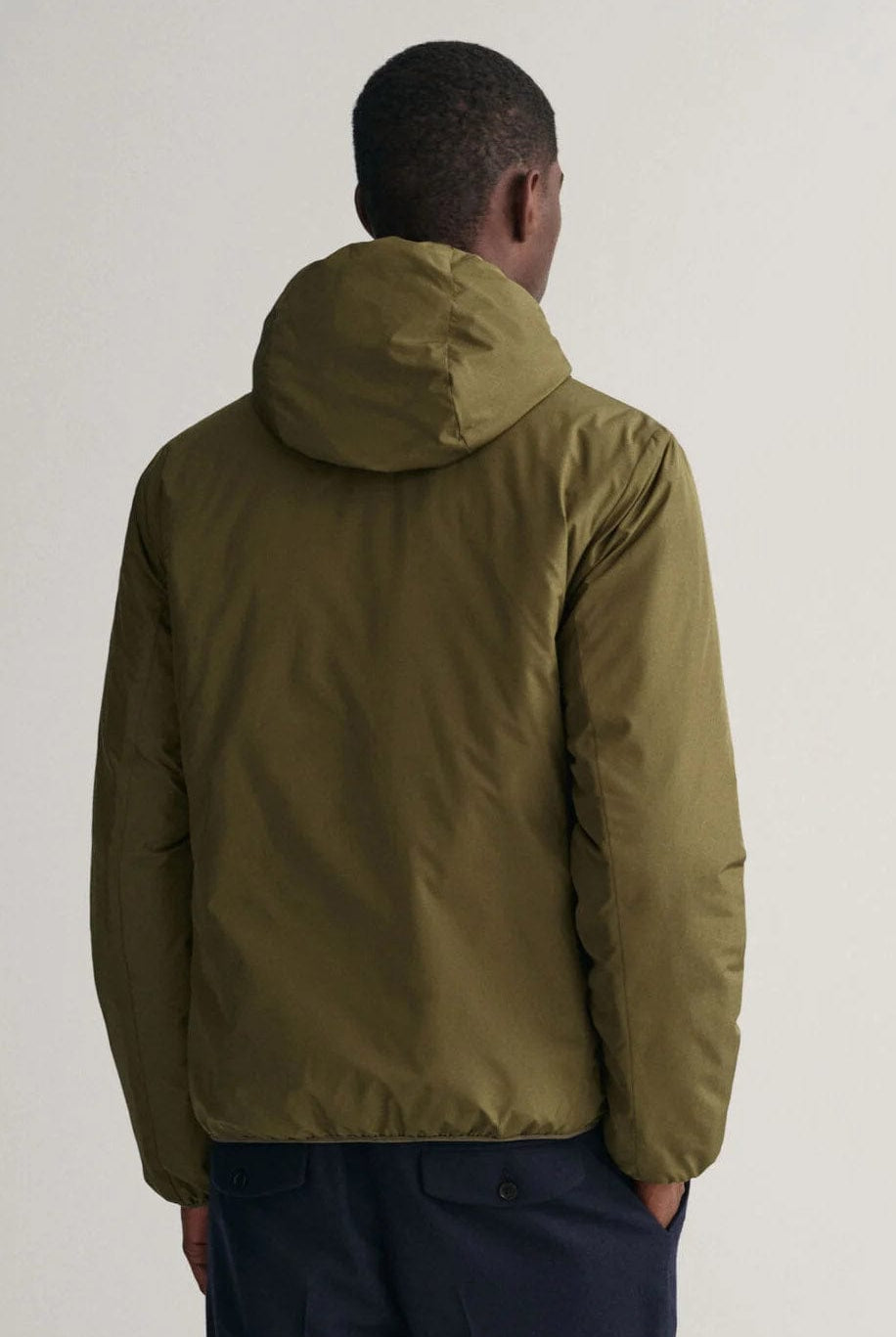 GANT Reversible Hooded Jacket - Dark Cactus