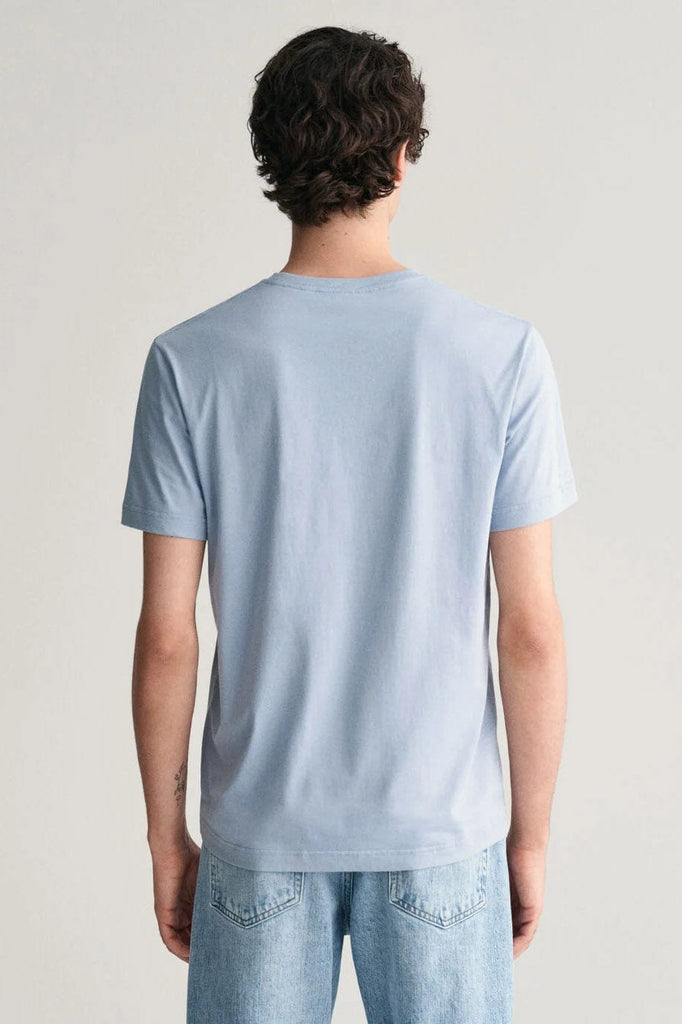 GANT Shield Regular Fit T-Shirt - Dove Blue