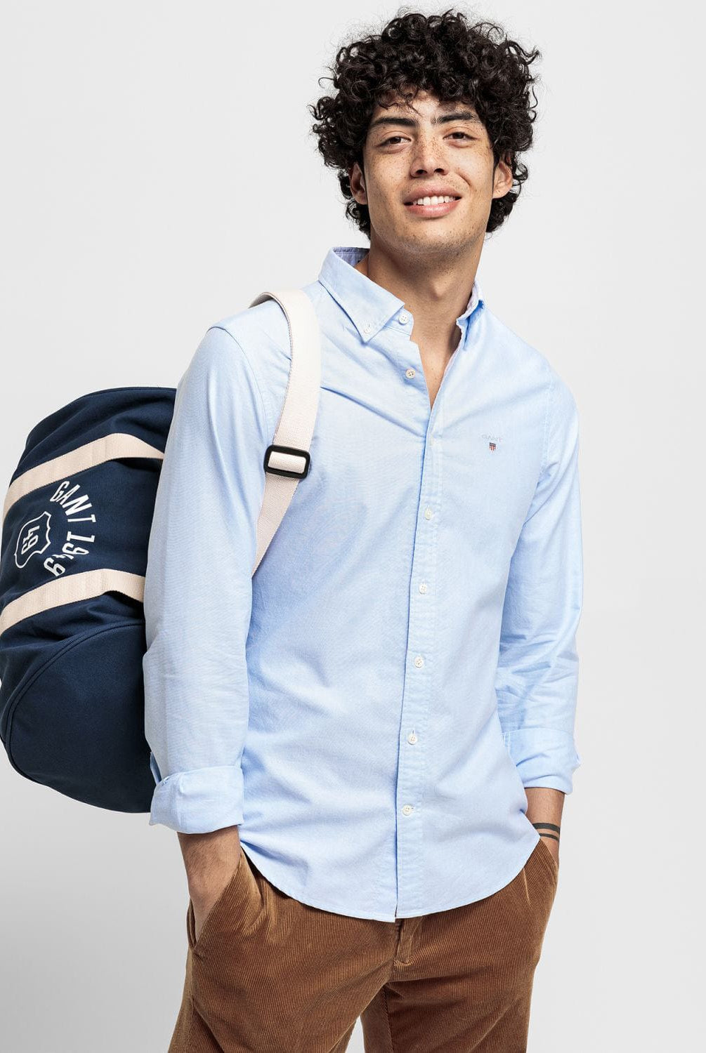 GANT Slim Fit Oxford Shirt - Capri Blue