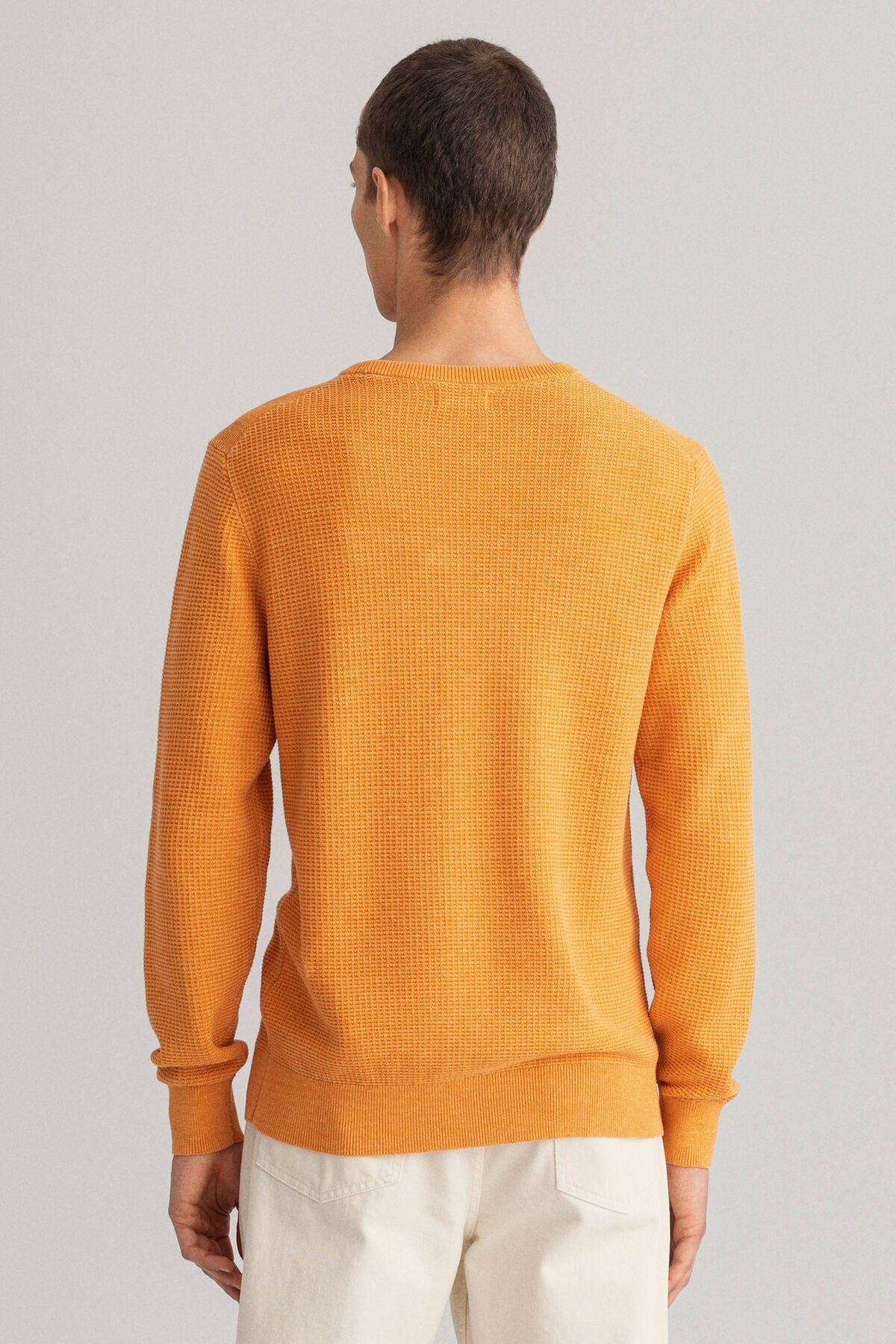 GANT Sunfaded Crew Neck Jumper - Dahlia Orange