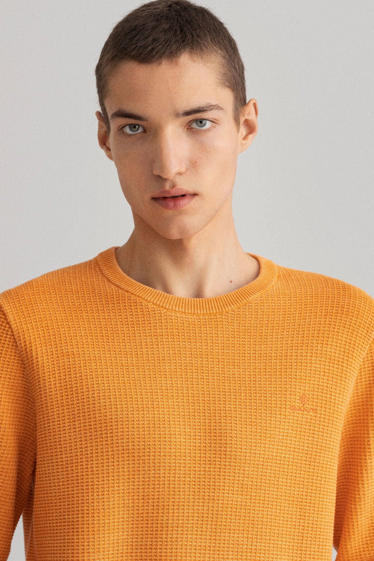 GANT Sunfaded Crew Neck Jumper - Dahlia Orange