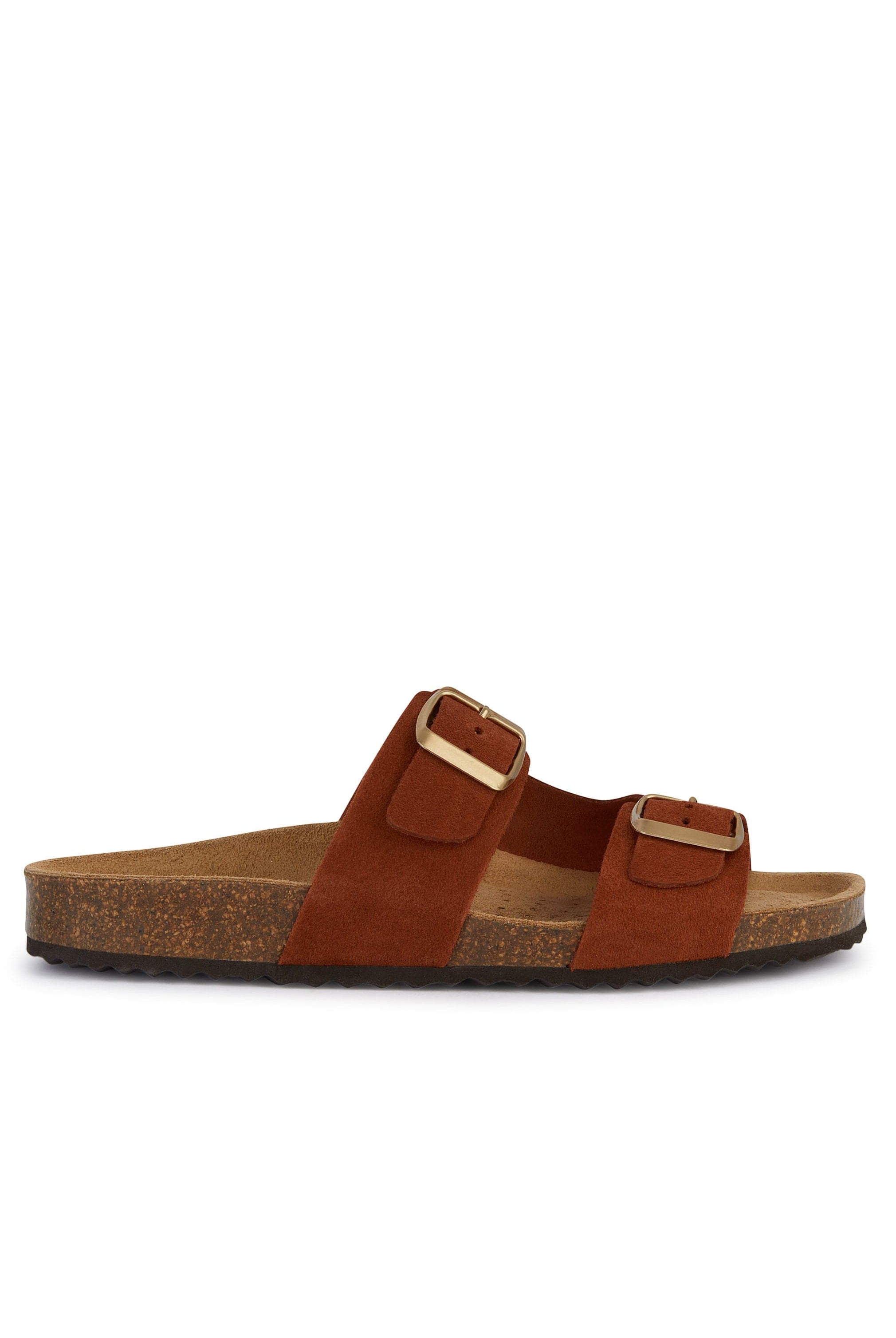 Geox Brionia Suede Leather Sandals - Brick