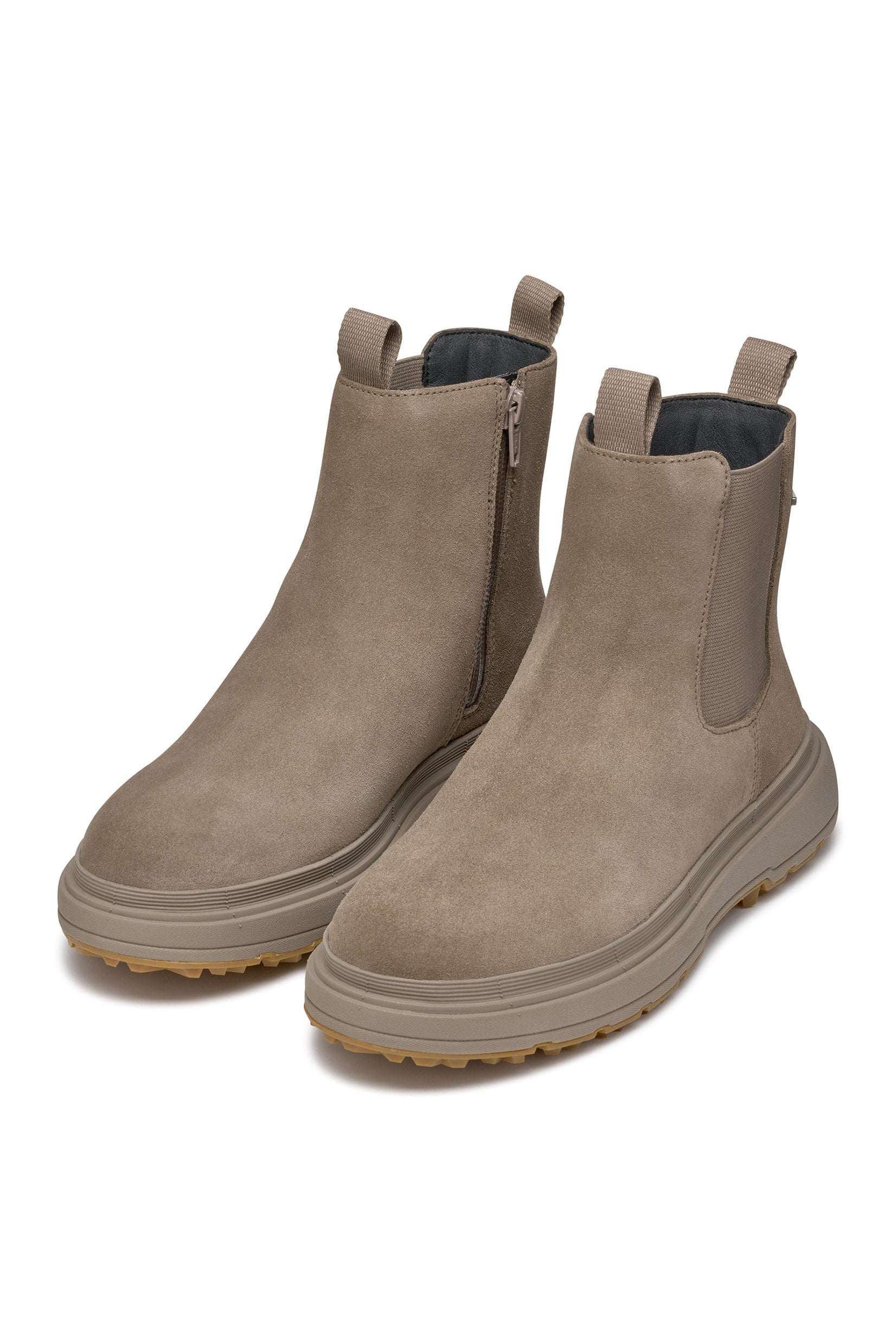 Geox Lamidie Grip ABX Waterproof Suede Ankle Boots - Taupe