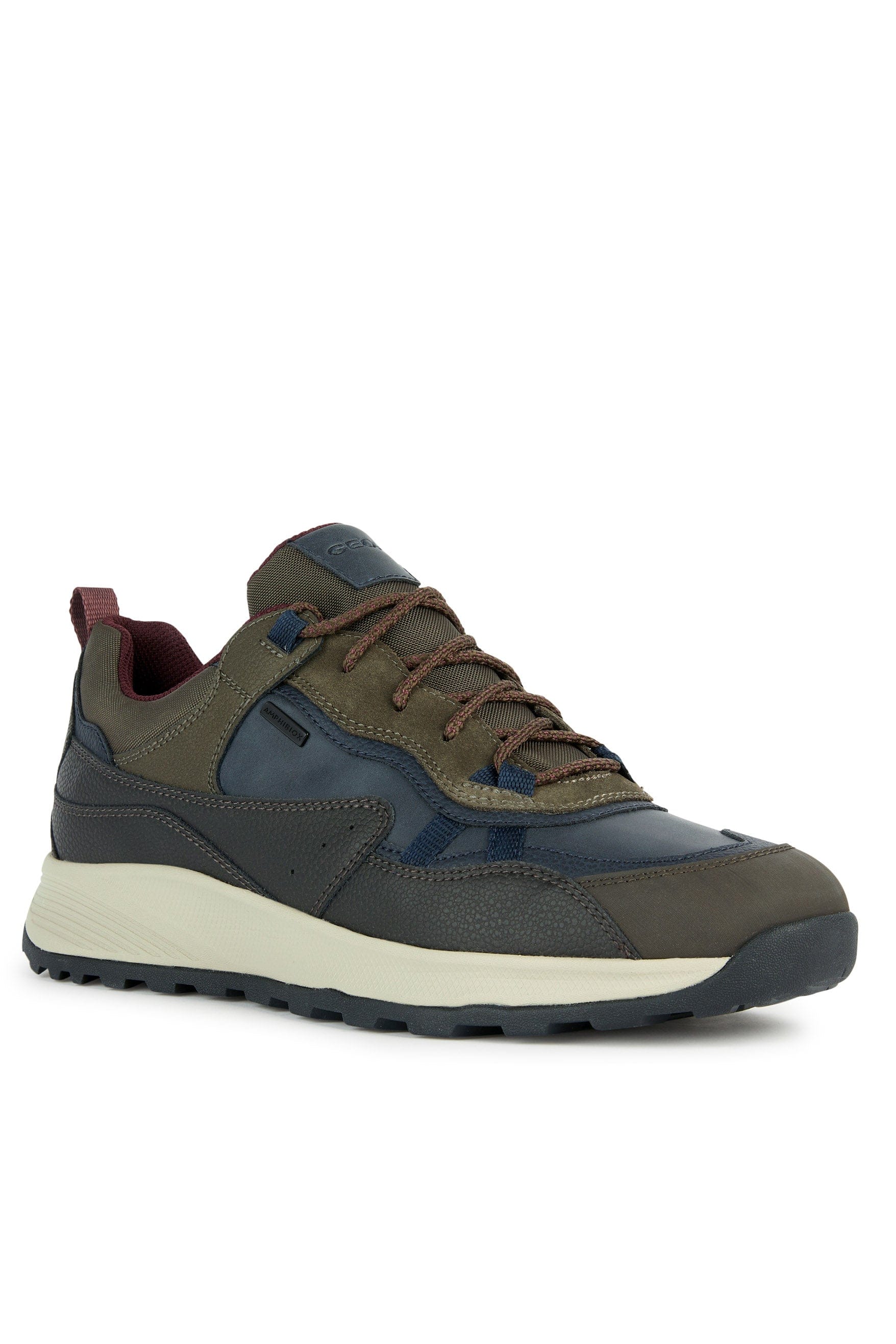 Geox Men's Terrestre Amphibiox Trainers - Navy/Dark Coffee