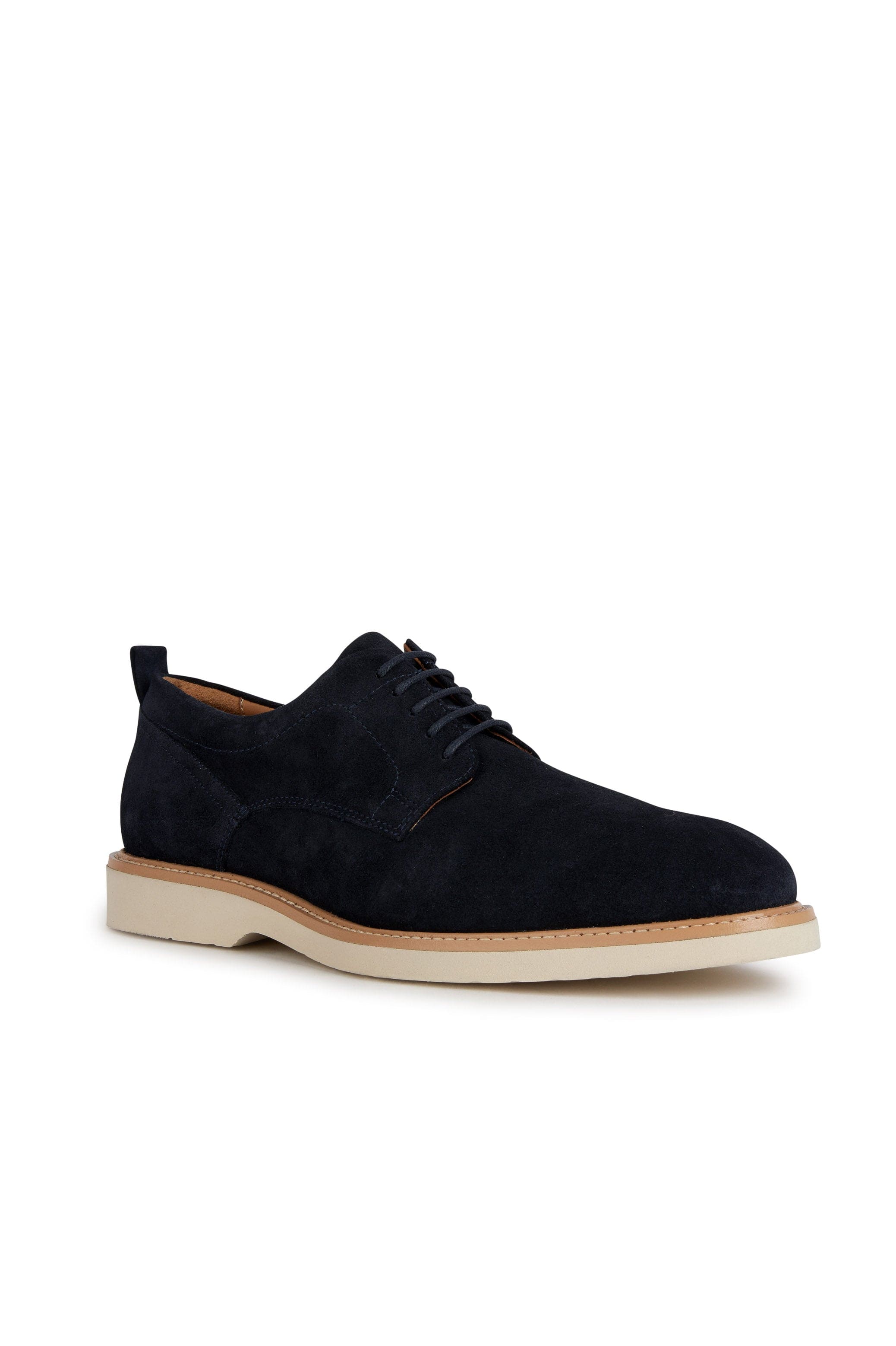 Geox Mens Gubbio Suede Shoes - Navy