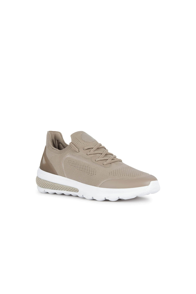 Geox Mens Spherica Actif Knit Trainers - Sand