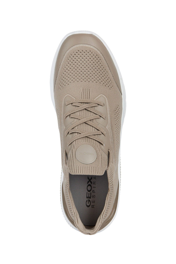 Geox Mens Spherica Actif Knit Trainers - Sand