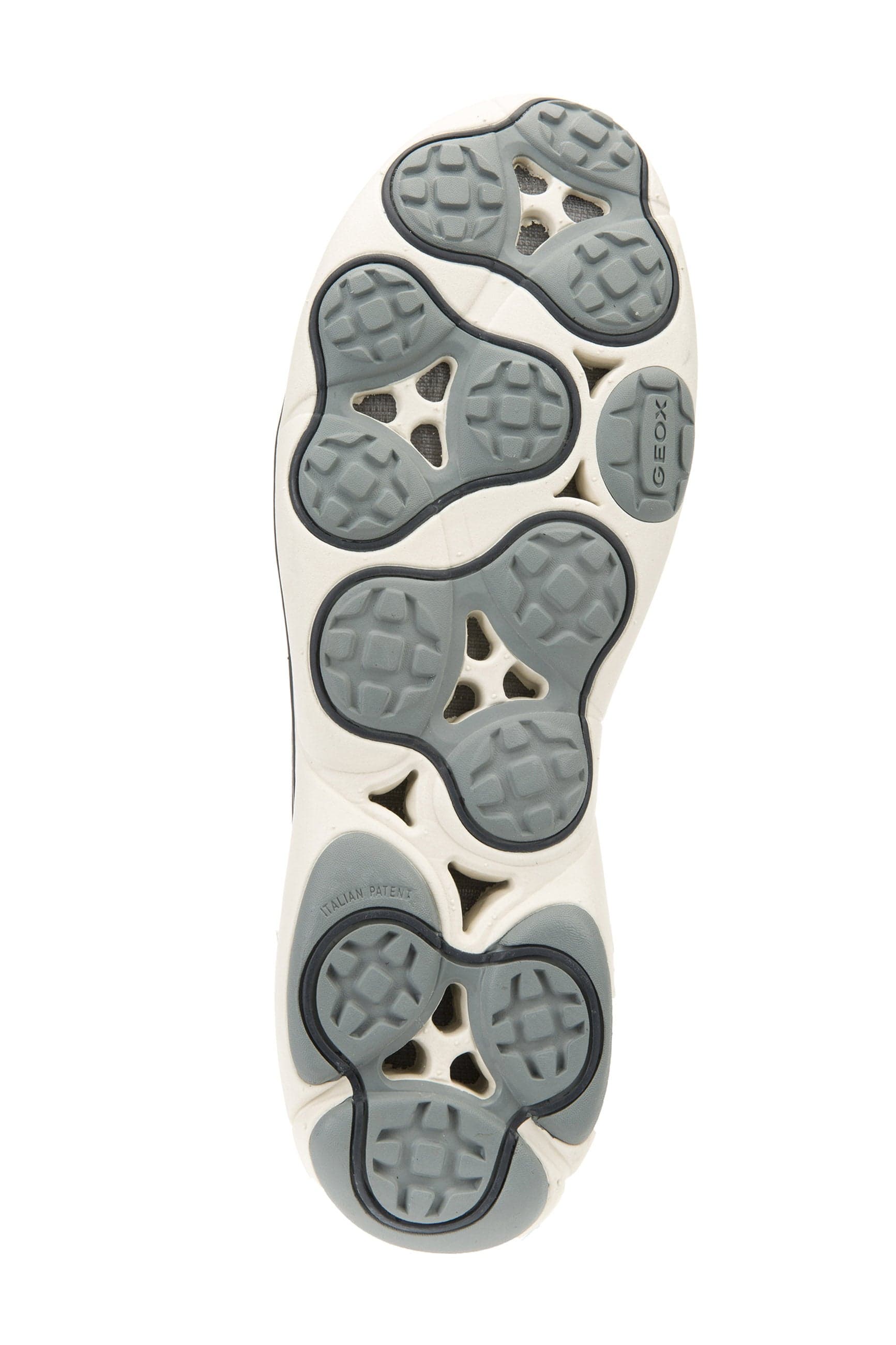 Geox Nebula Cotton & Suede Pull On Trainers - Navy