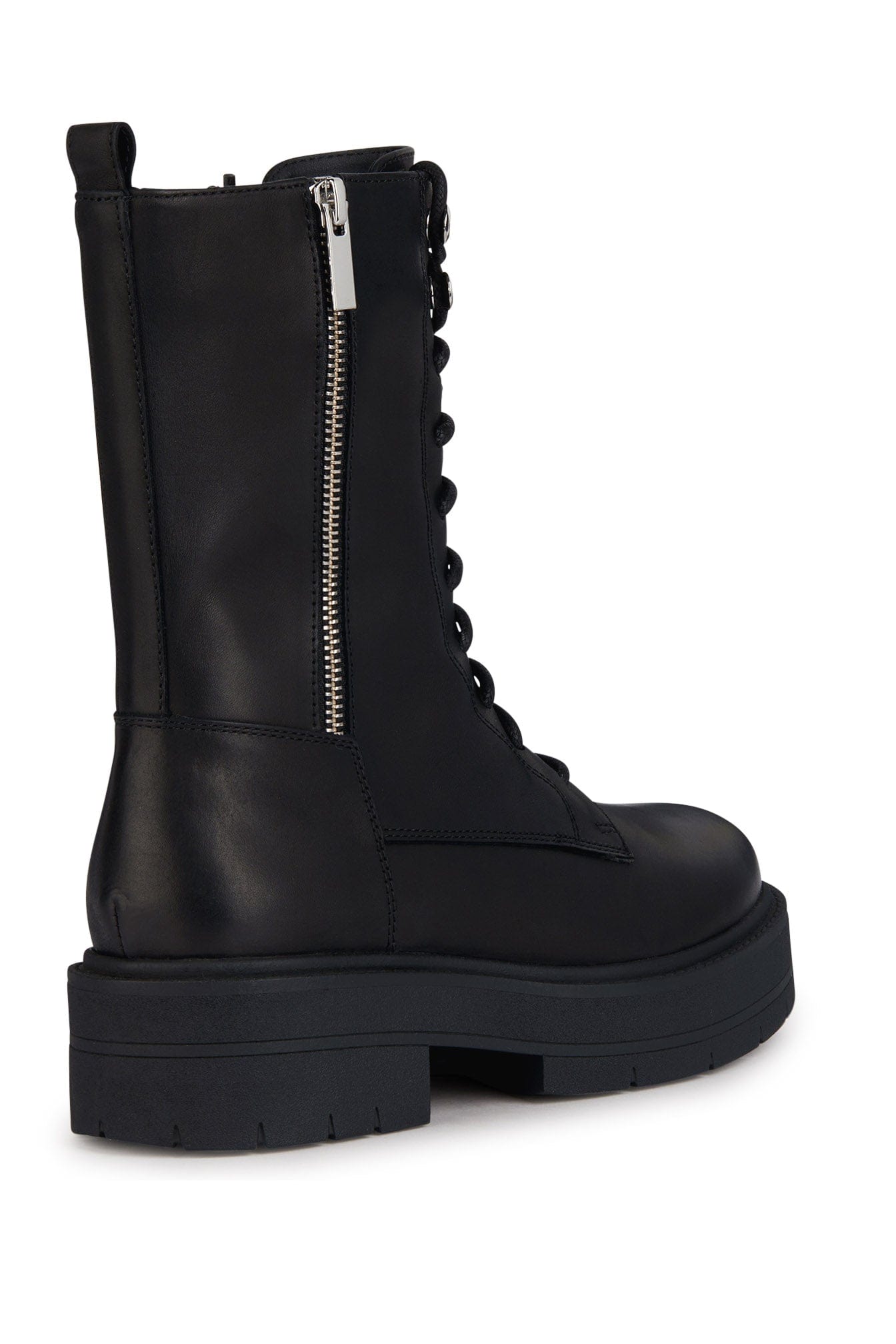 Geox Spherica EC7 Leather Ankle Boot - Black