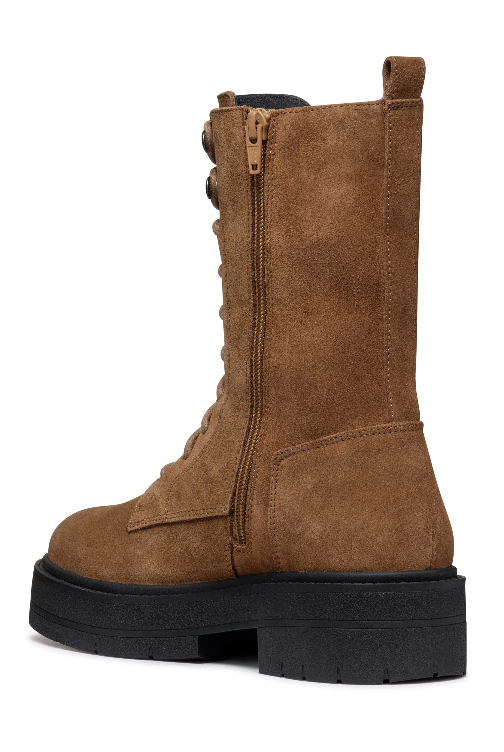 Geox Spherica EC7 Suede Ankle Boot - Mud