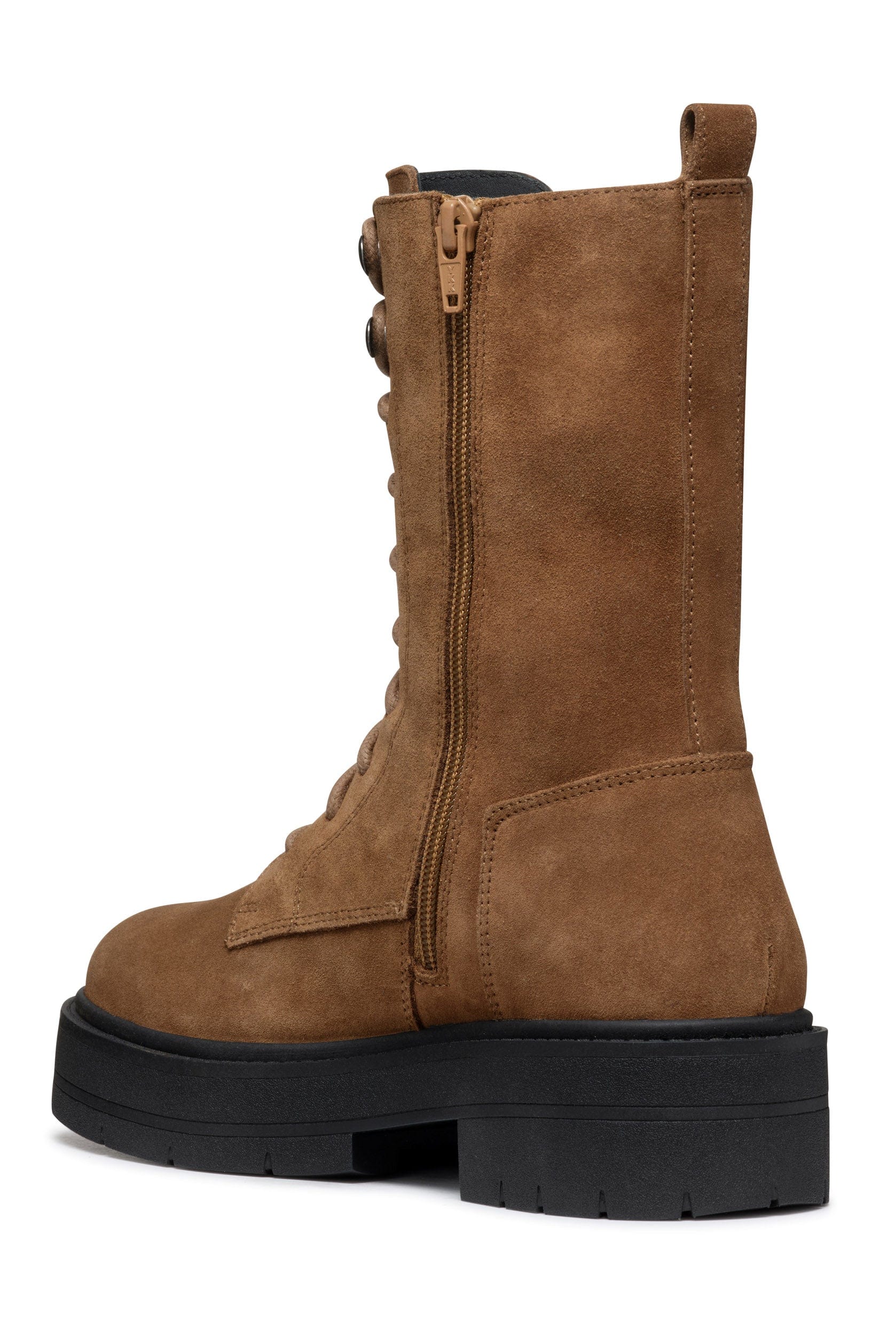Geox Spherica EC7 Suede Ankle Boot - Mud