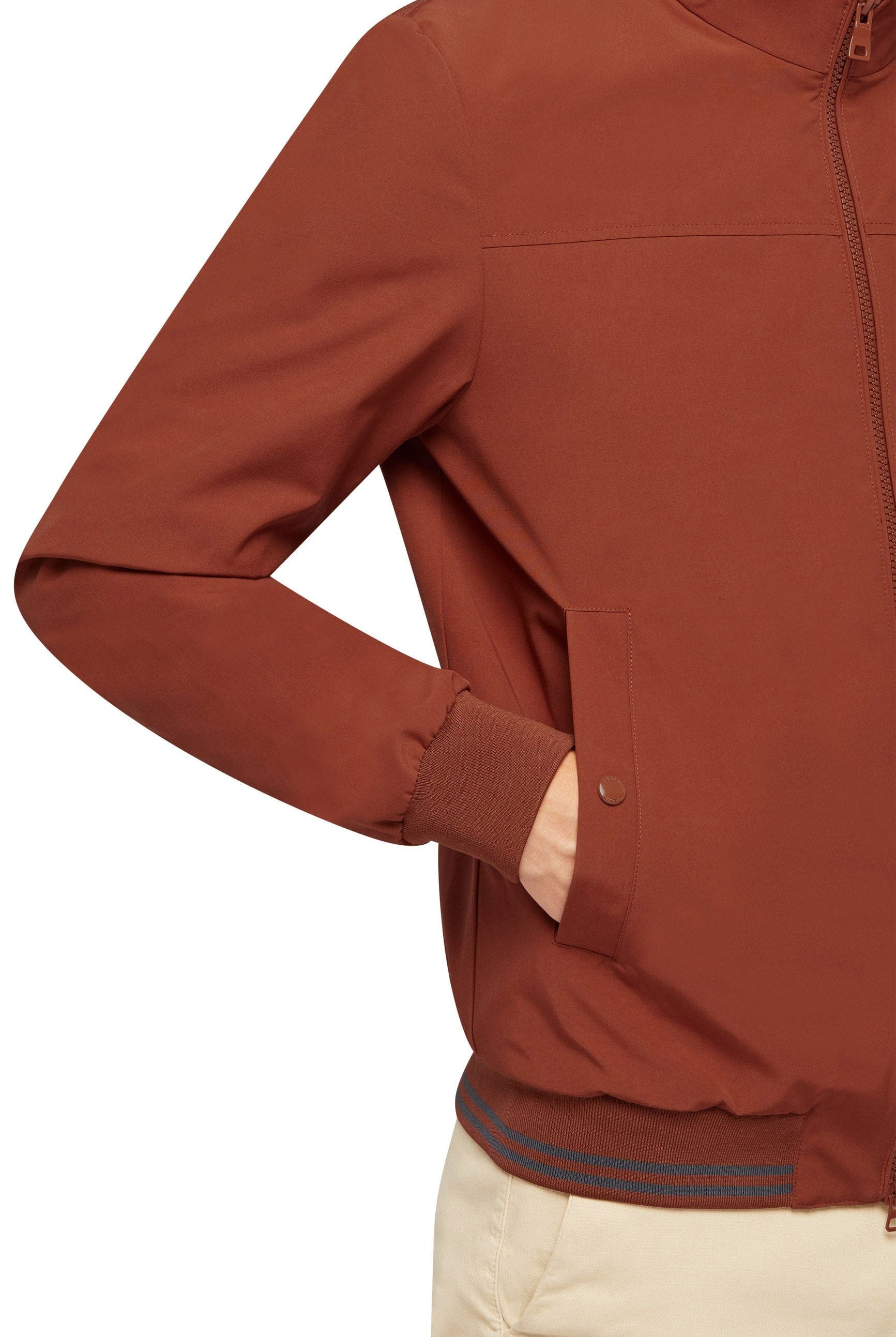 Geox Vincit Bomber Jacket - Mocha Bisque