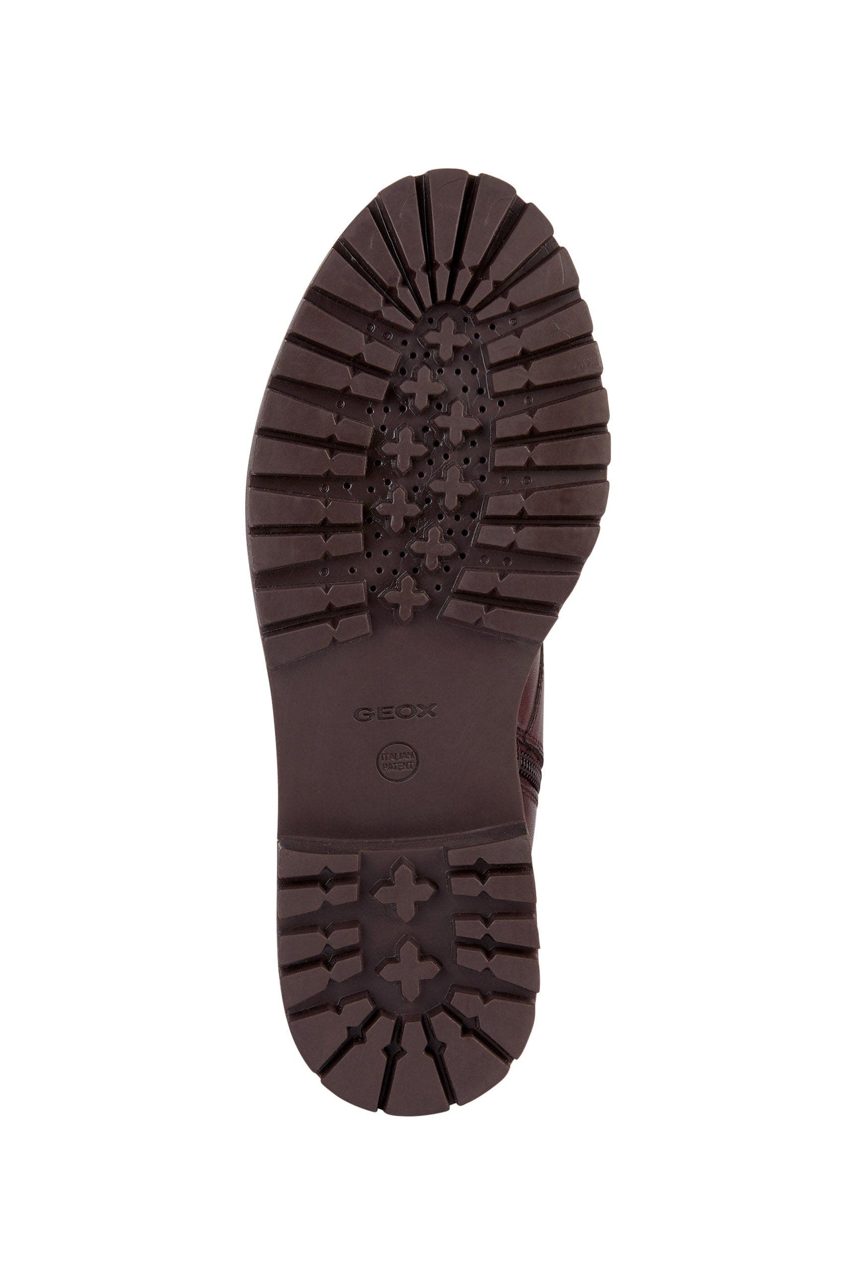 Geox Women's Iridea N Smooth Leather & Elastic Ankle Boots - Wine