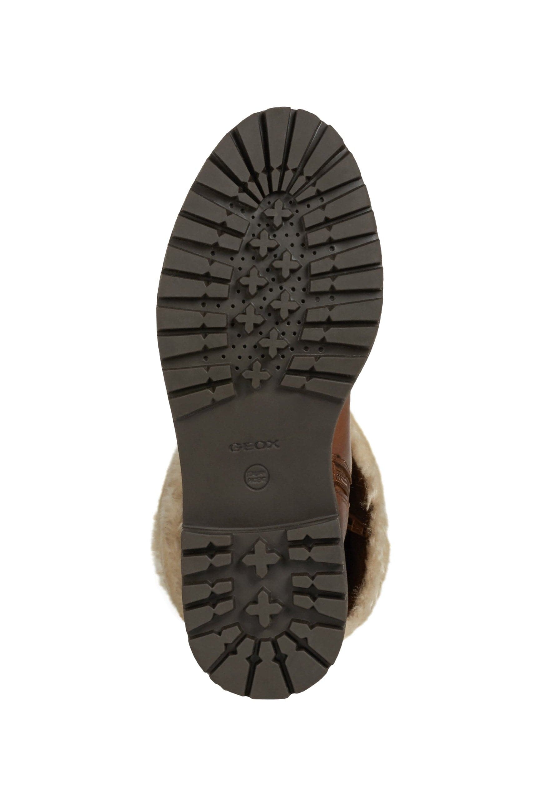 Geox Women's Iridea Suede & Leather Faux Fur Lined Boots - Cognac