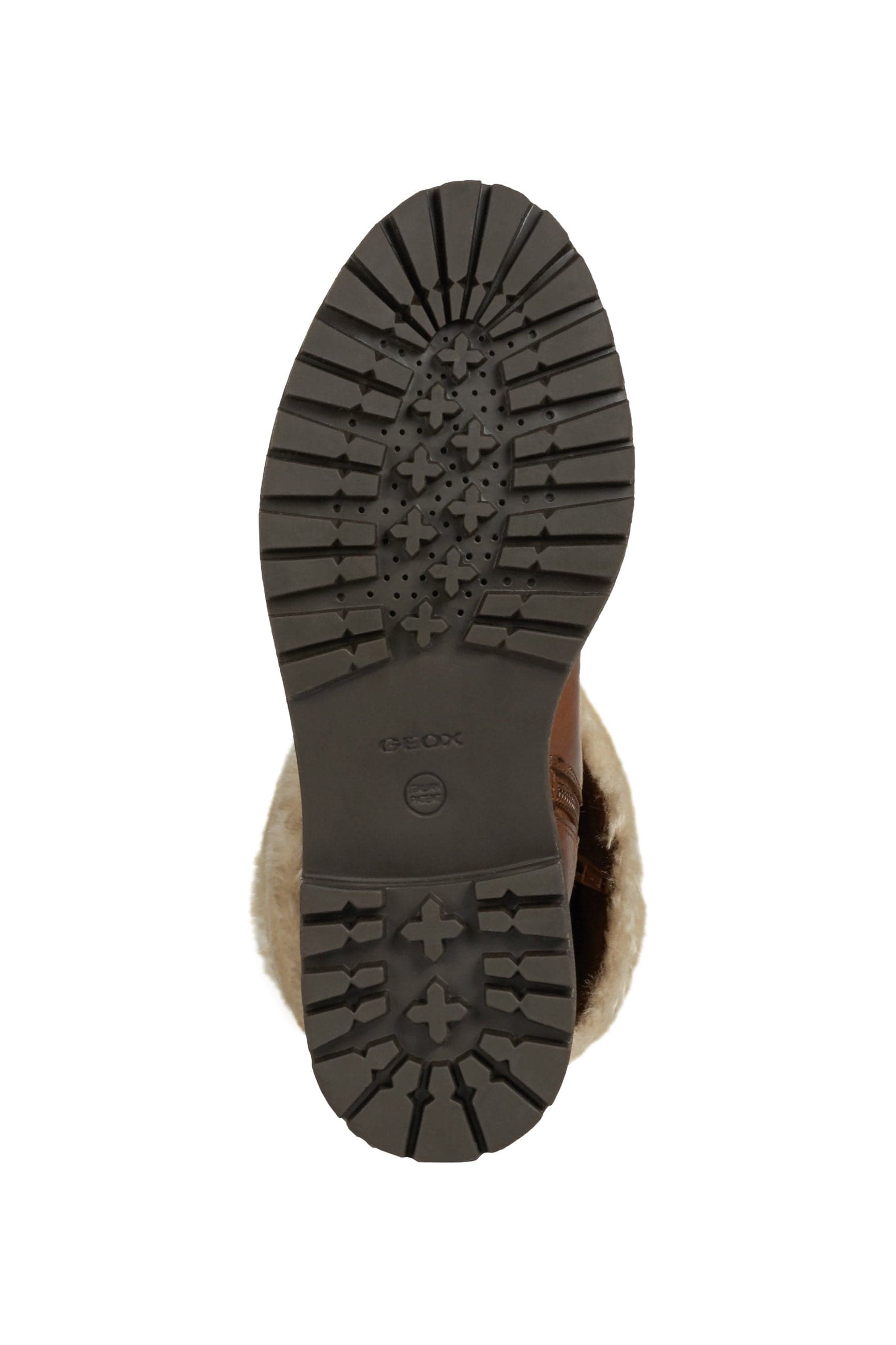 Geox Women's Iridea Suede & Leather Faux Fur Lined Boots - Cognac