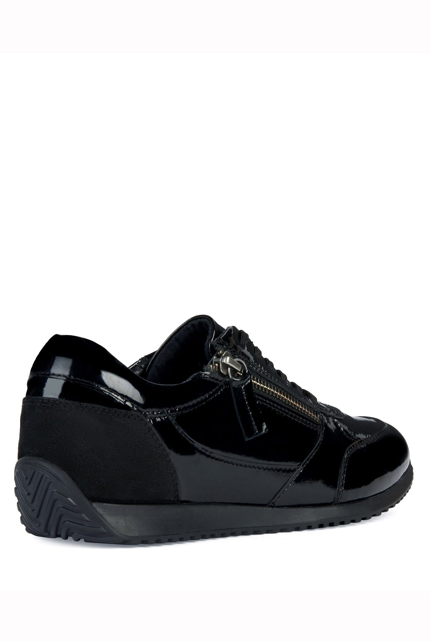 Geox Womens Calithe A Nappa & Suede Trainers - Black