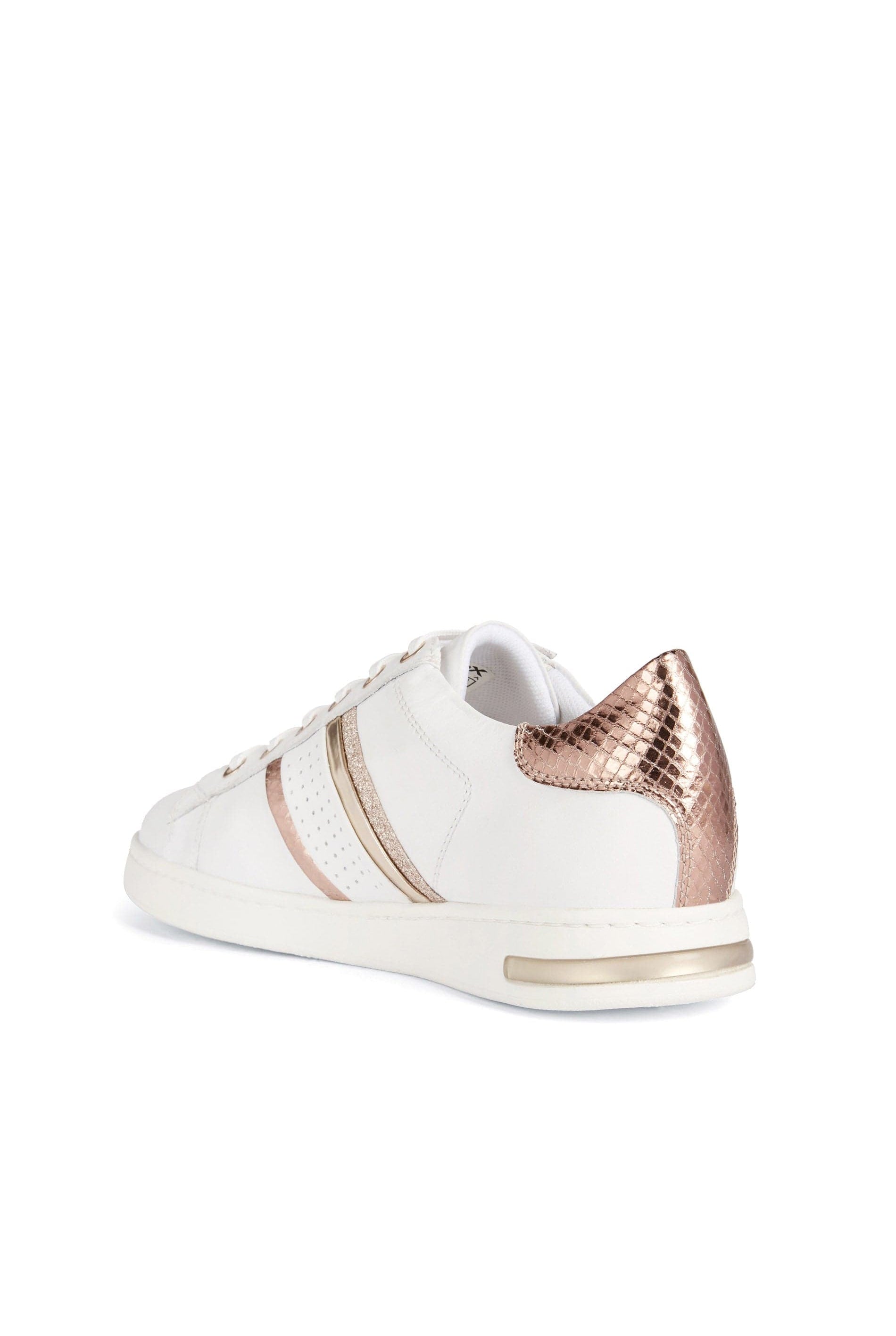 Geox Womens Jaysen Trainers - White/Rose Gold