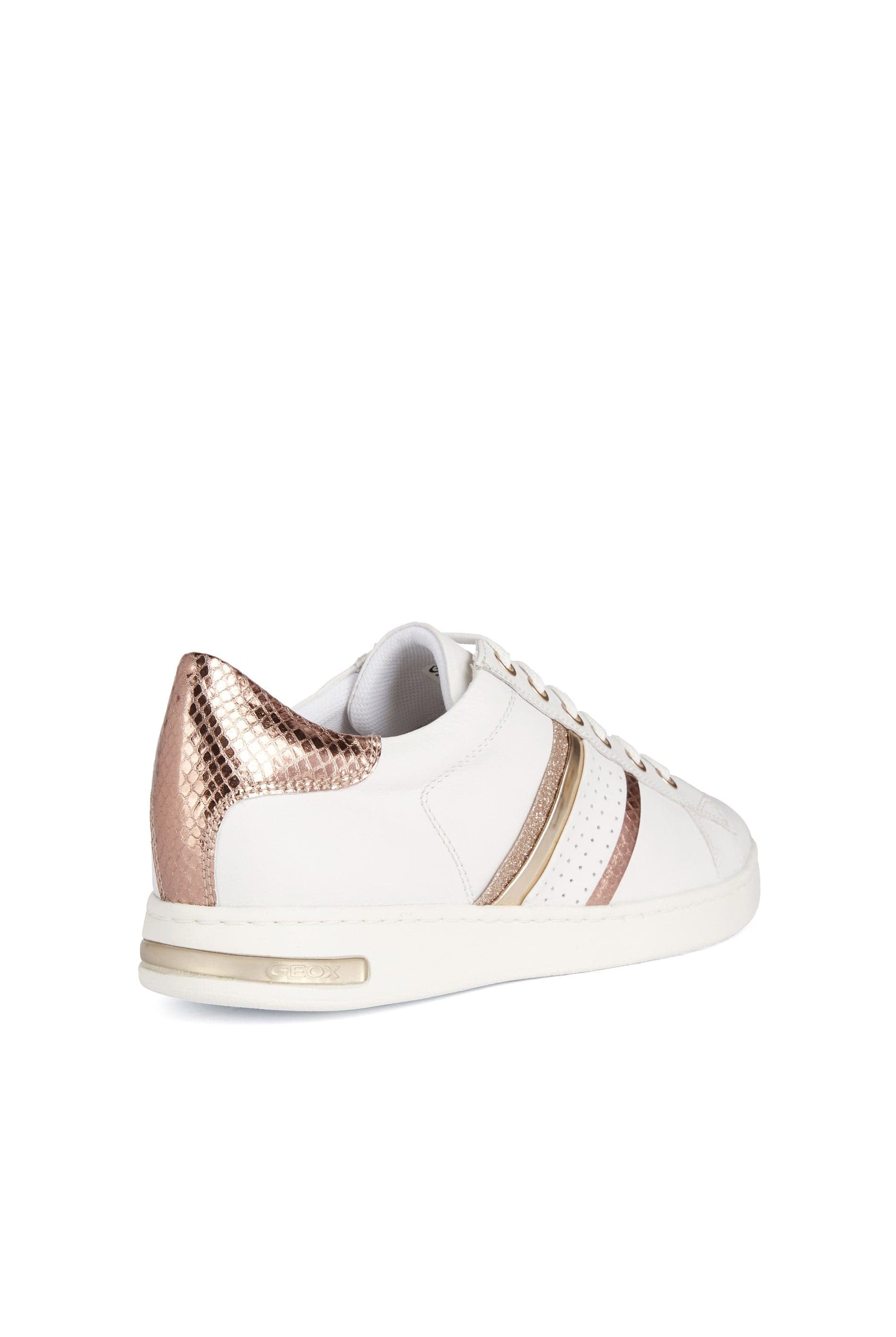 Geox Womens Jaysen Trainers - White/Rose Gold