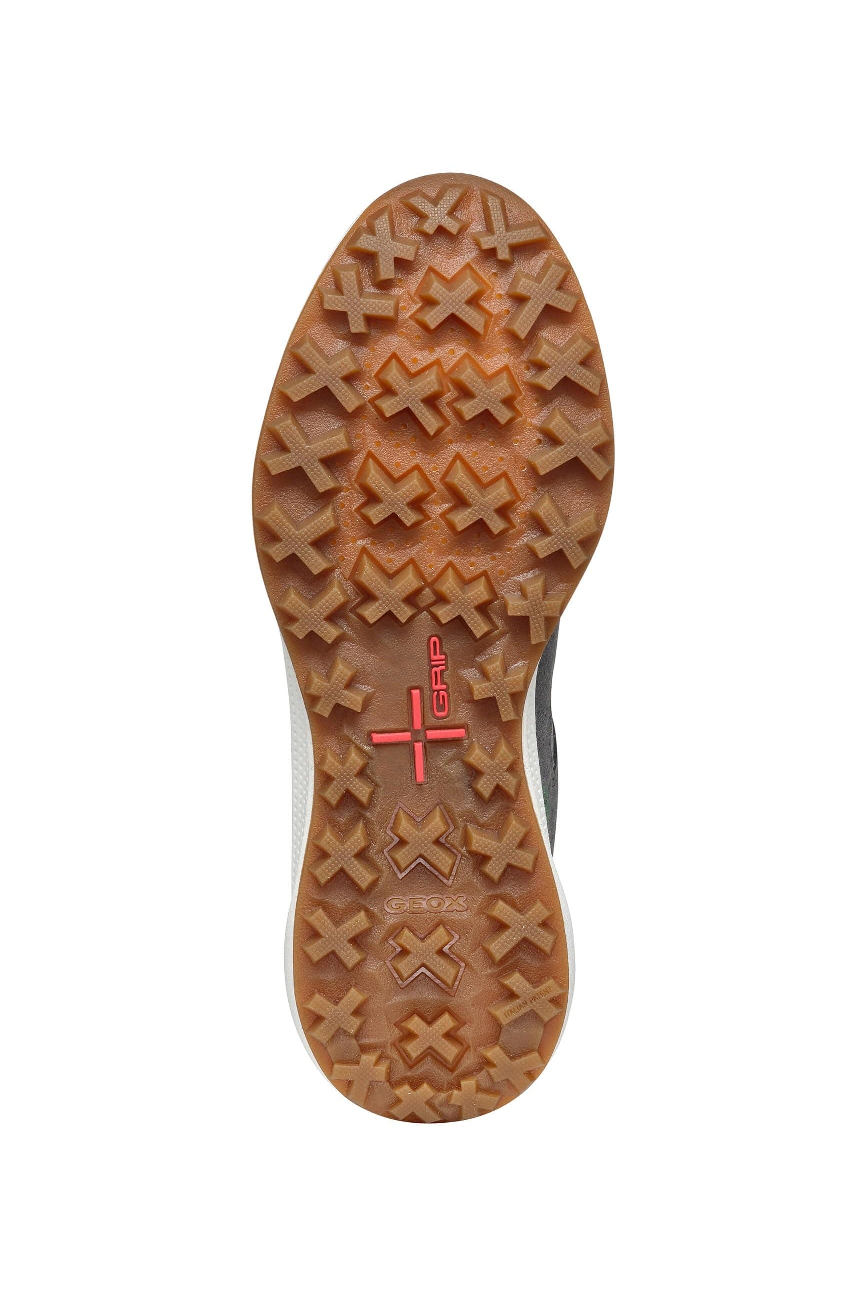 Geox Womens PG1X ABX Suede & Nappa Trainers - Dark Stone/Light Grey