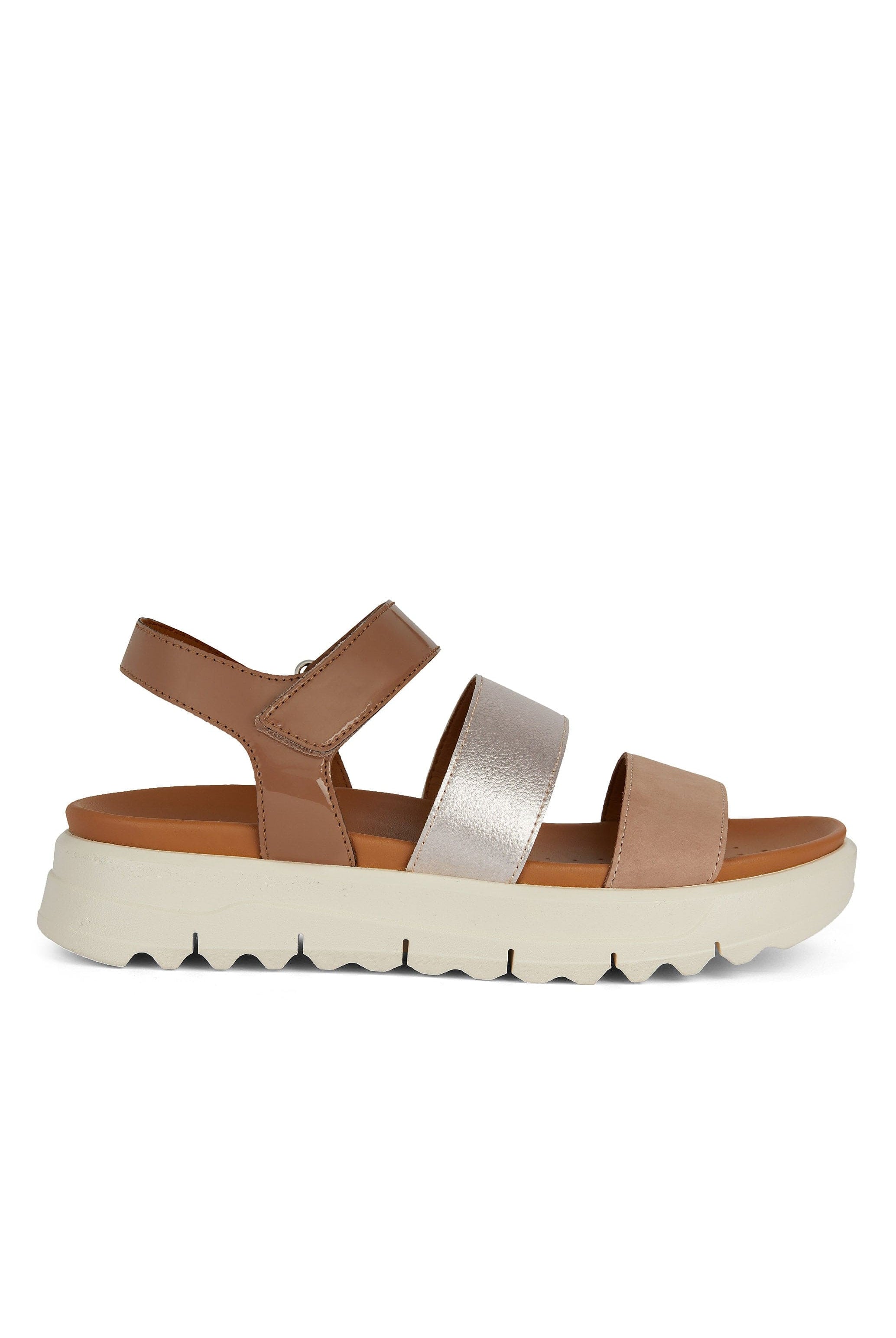 Geox Xand 2.1 Flatform Sandals - Nude