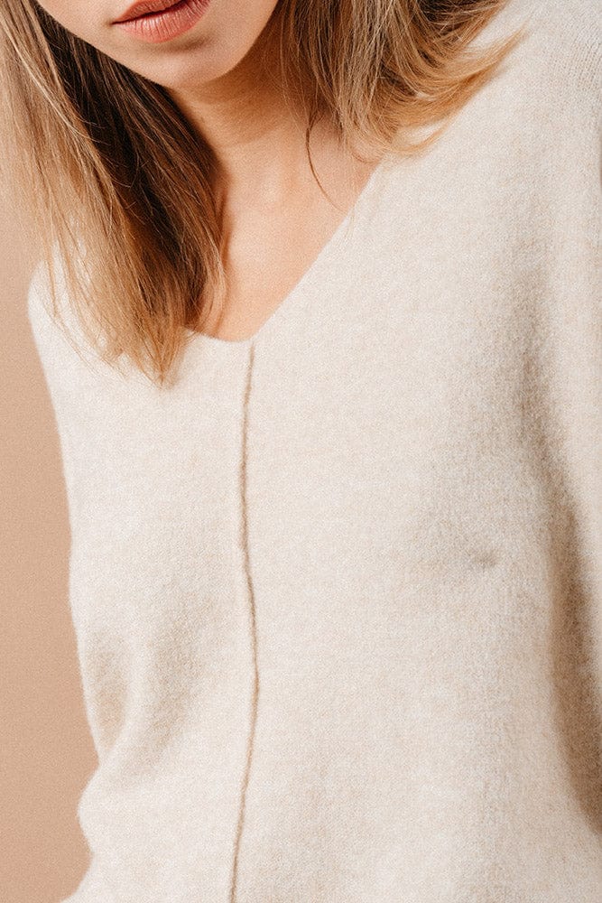 Grace & Mila Mael Relaxed Knit Jumper - Ecru MAEL_12305_OS