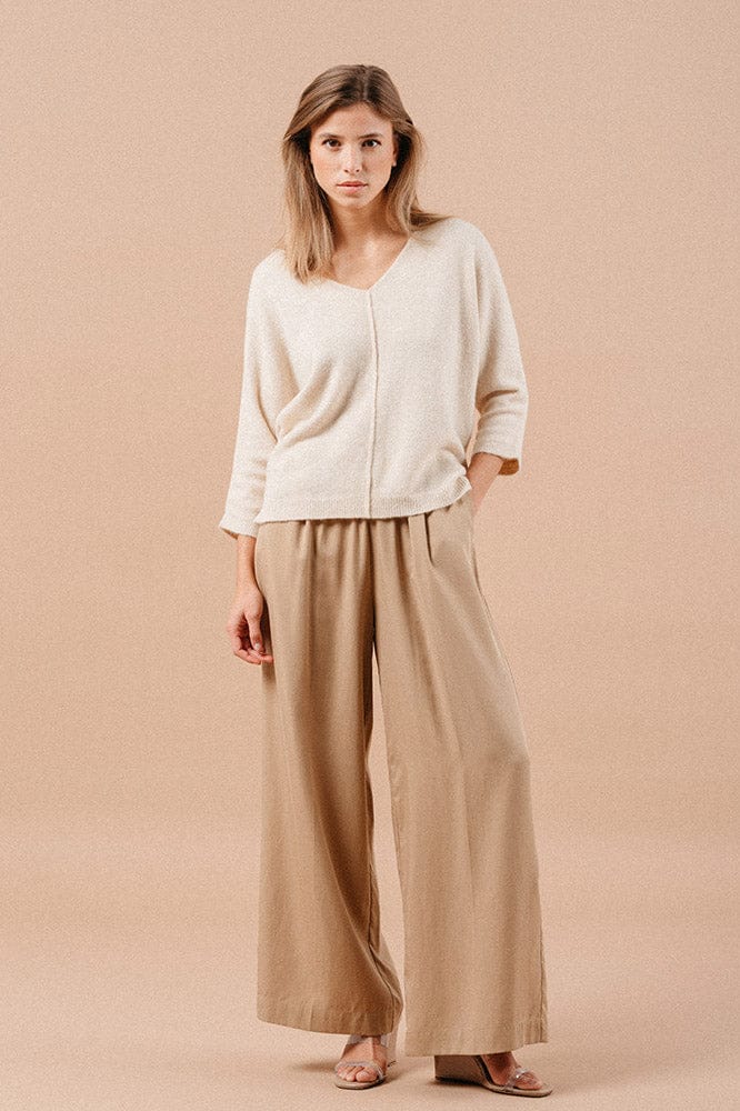 Grace & Mila Mael Relaxed Knit Jumper - Ecru MAEL_12305_OS