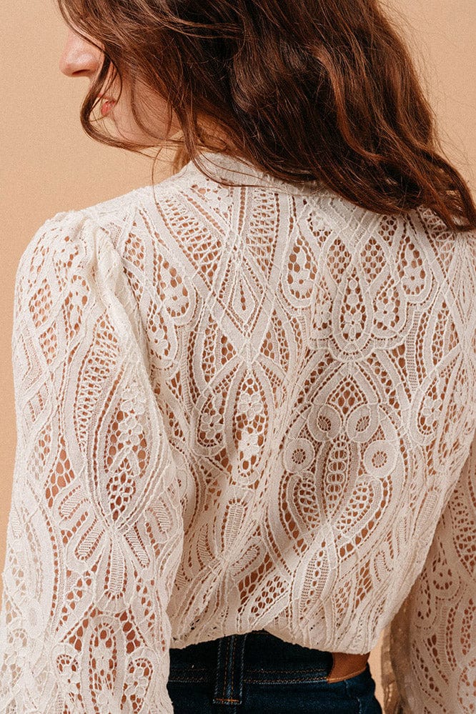 Grace & Mila Misha Lace Blouse - Ecru
