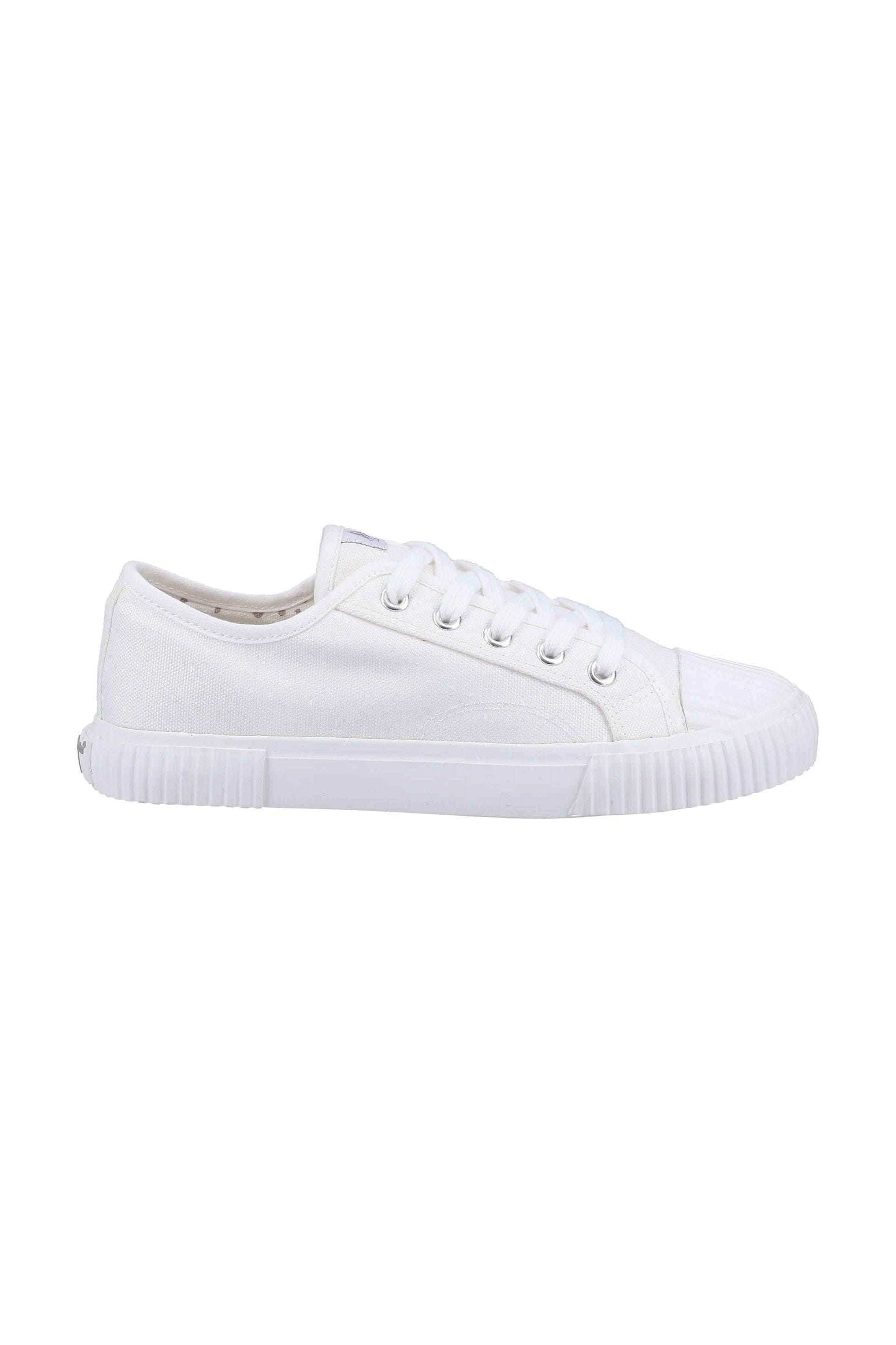 Hush Puppies Brooke Canvas Trainers - White
